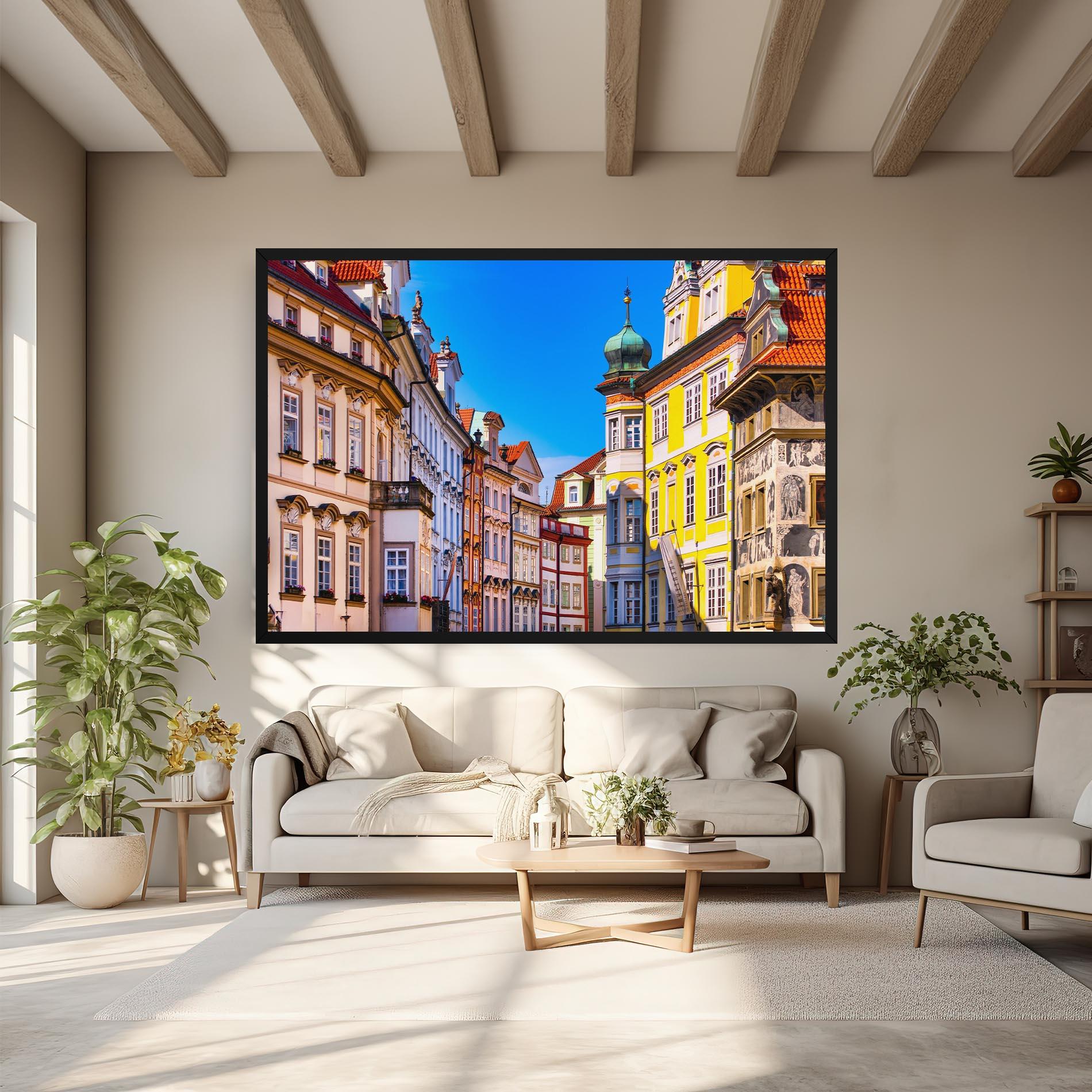 Leinwandbild Prague Buildings mockup 6