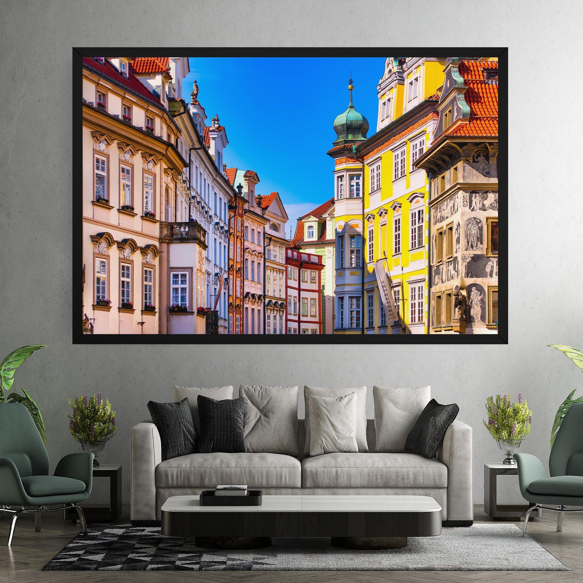 Leinwandbild Prague Buildings mockup 7
