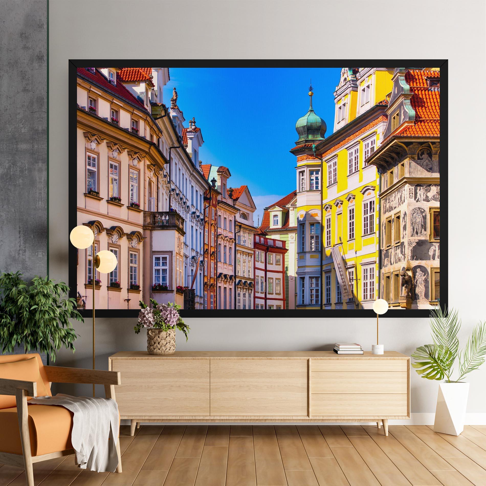 Leinwandbild Prague Buildings mockup 9