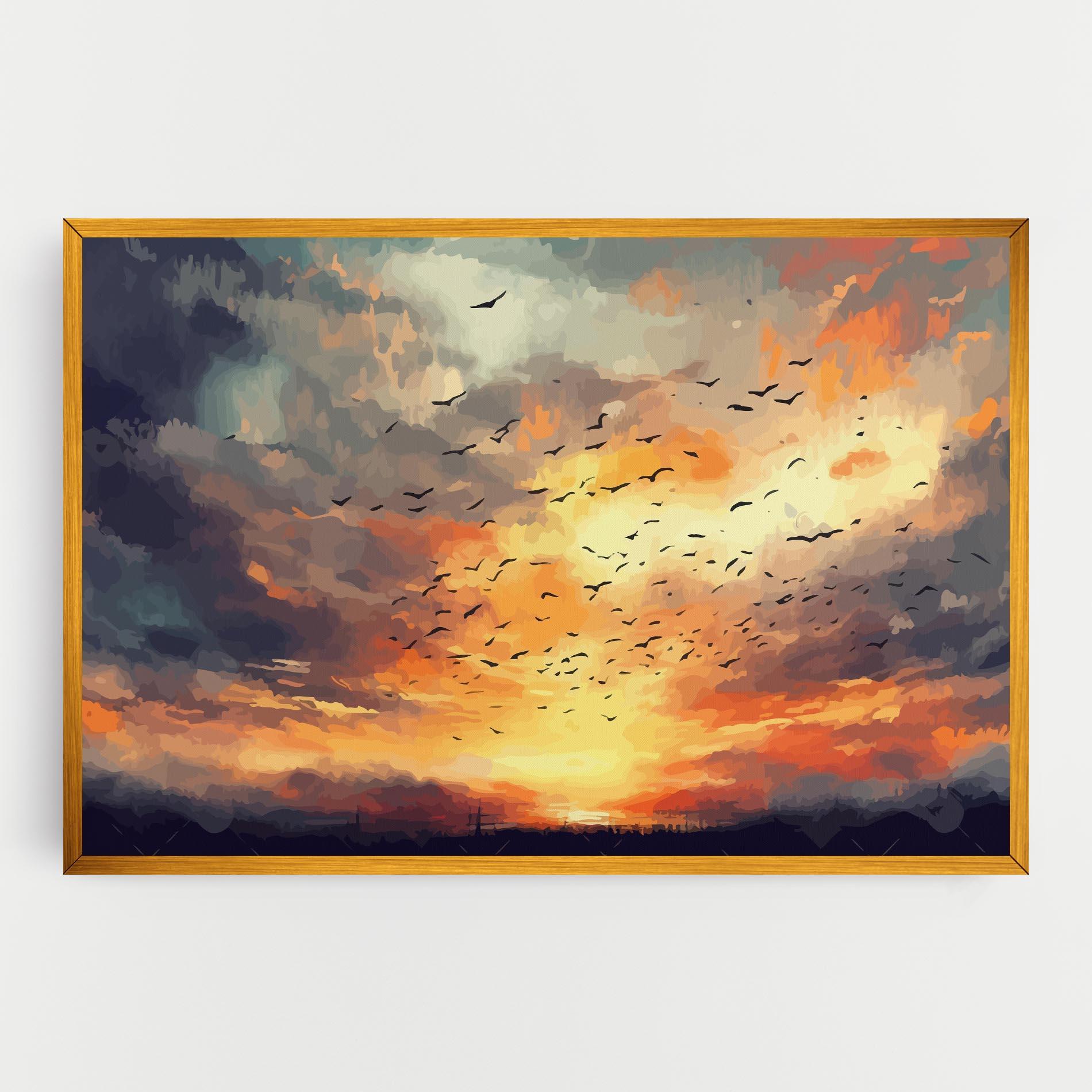 Leinwandbild Majestic Sunset mockup 0