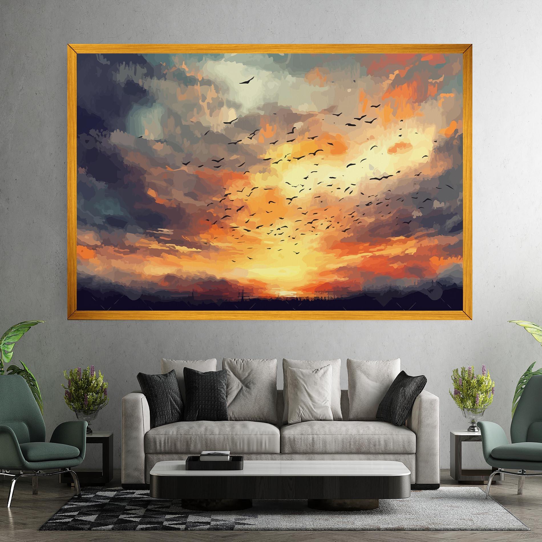 Leinwandbild Majestic Sunset mockup 7