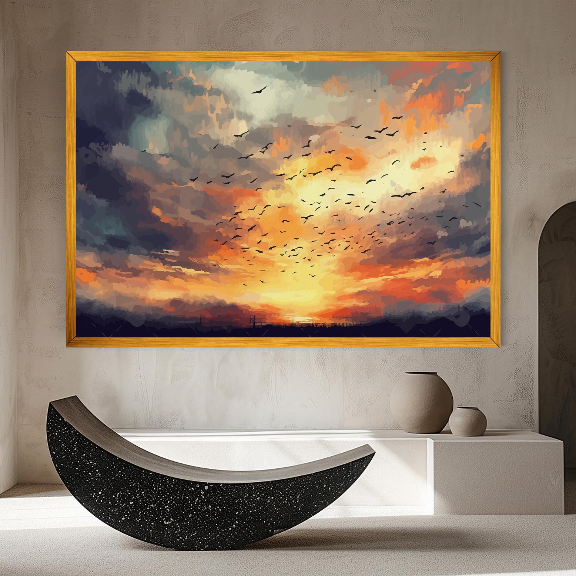 Leinwandbild Majestic Sunset mockup 8
