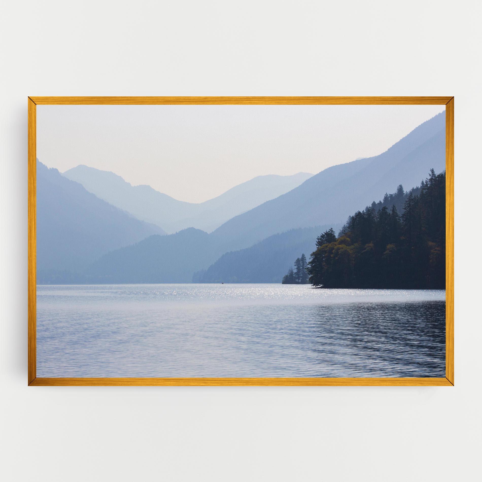 Leinwandbild Grey Lake View mockup 0