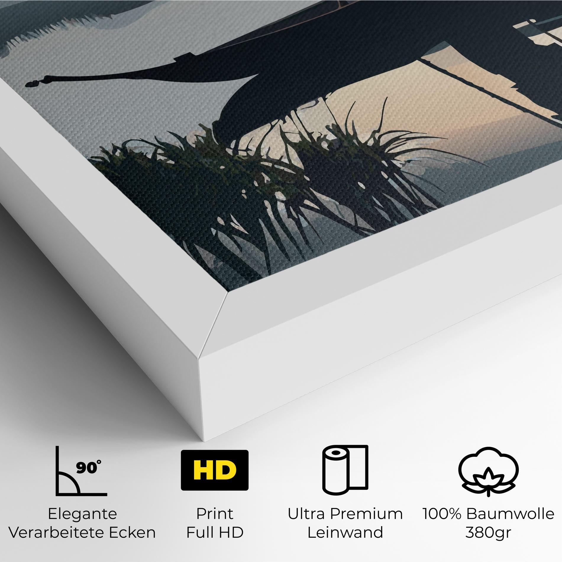 Leinwandbild Japan Fisherman mockup 4