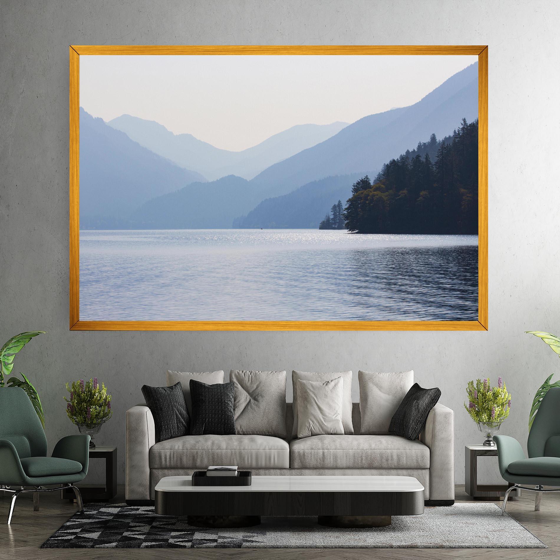 Leinwandbild Grey Lake View mockup 7