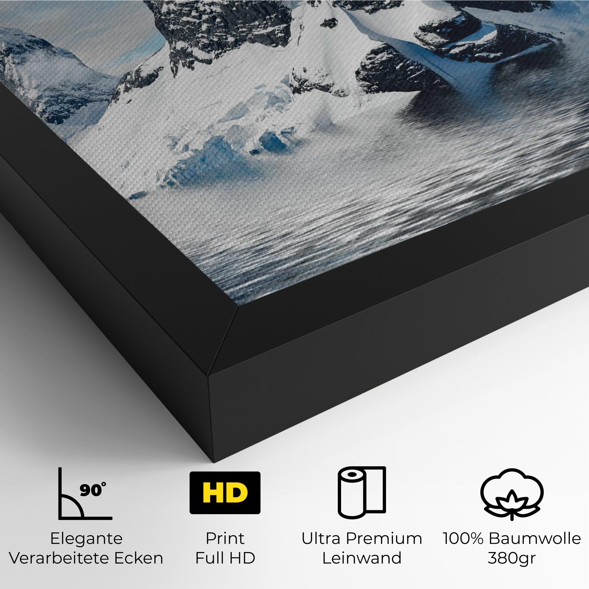 Leinwandbild Glacial Mountains mockup 4