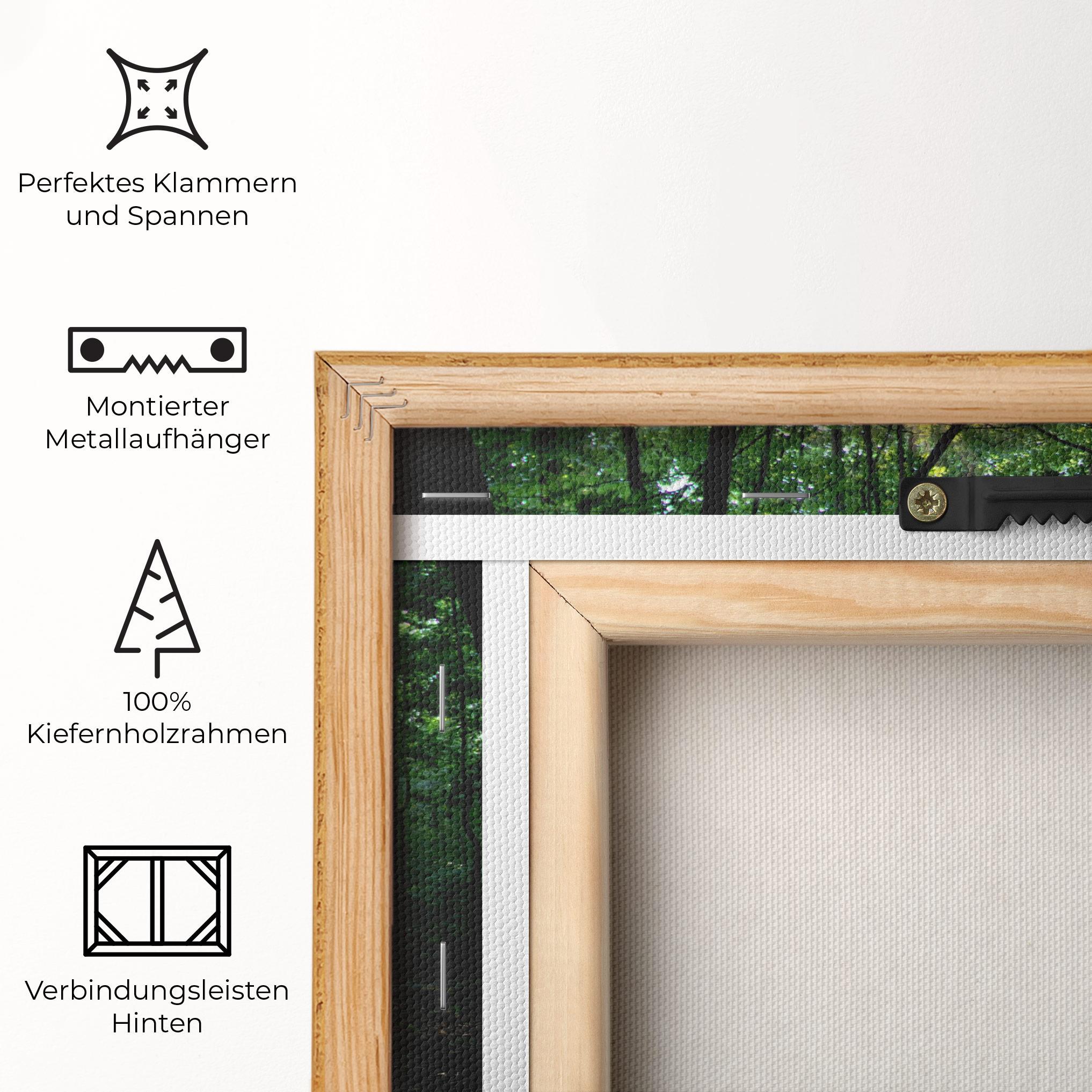 Leinwandbild Forest Sun Light mockup 5