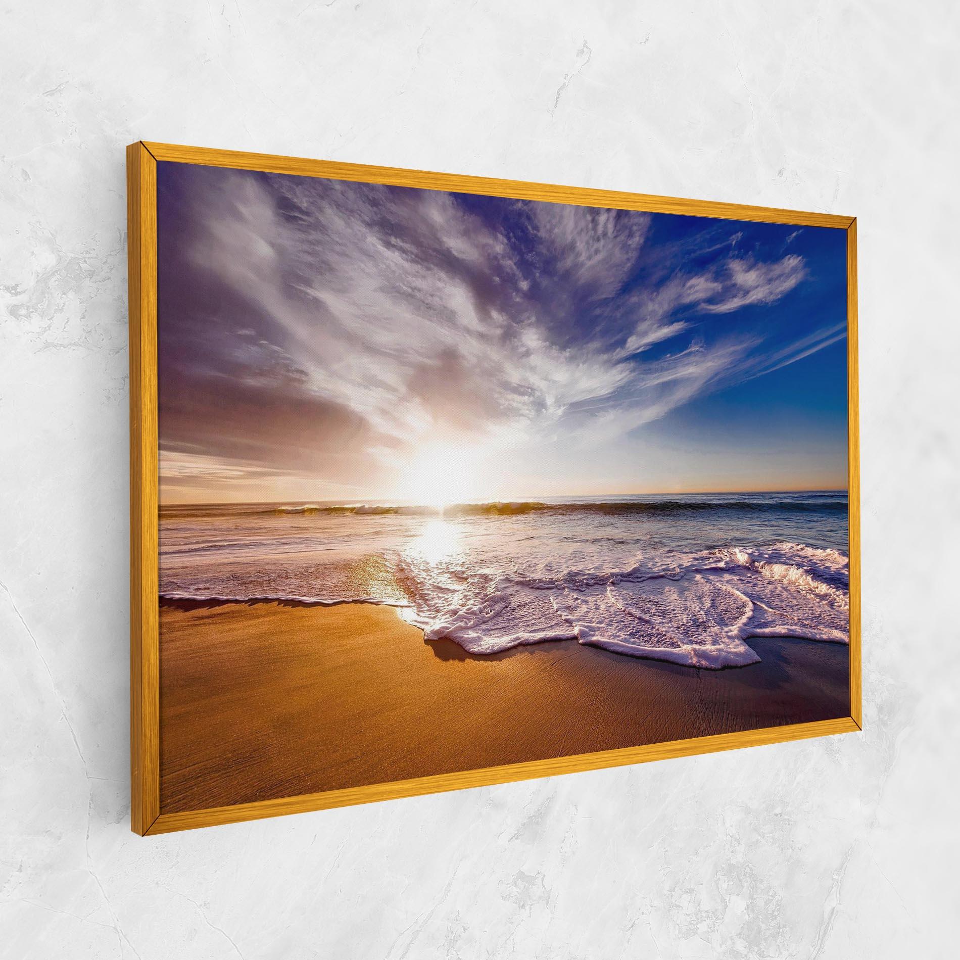 Leinwandbild Beach Sunrise mockup 1