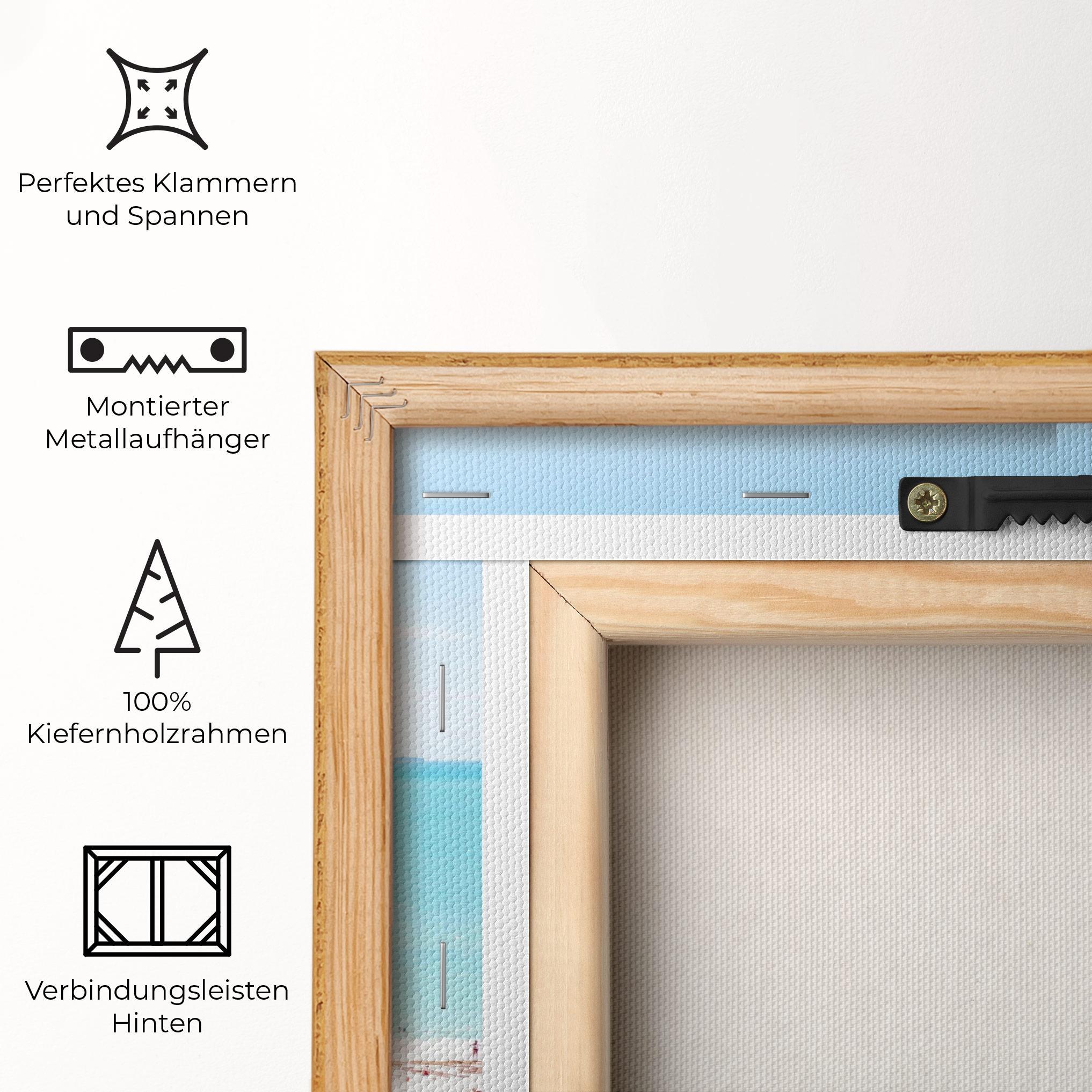 Leinwandbild Blue Clear Water mockup 5