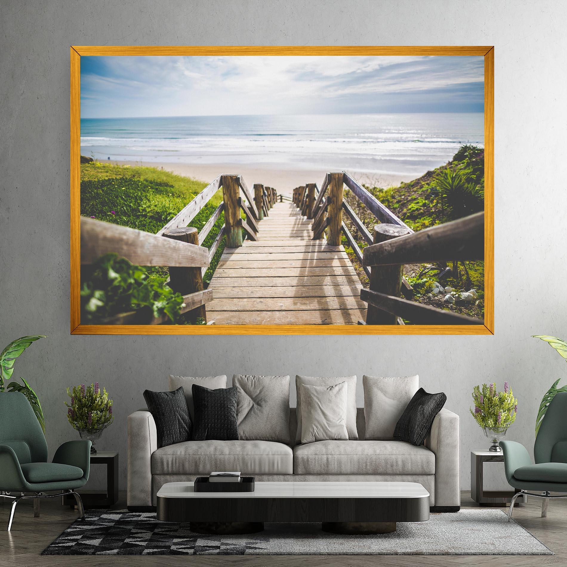 Leinwandbild Beach Road mockup 7