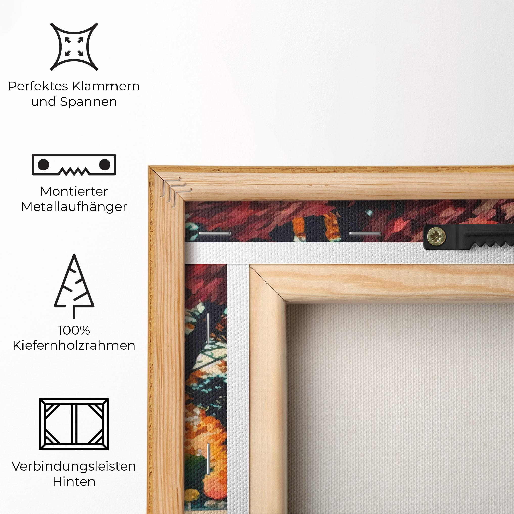 Leinwandbild Autumn Park mockup 5