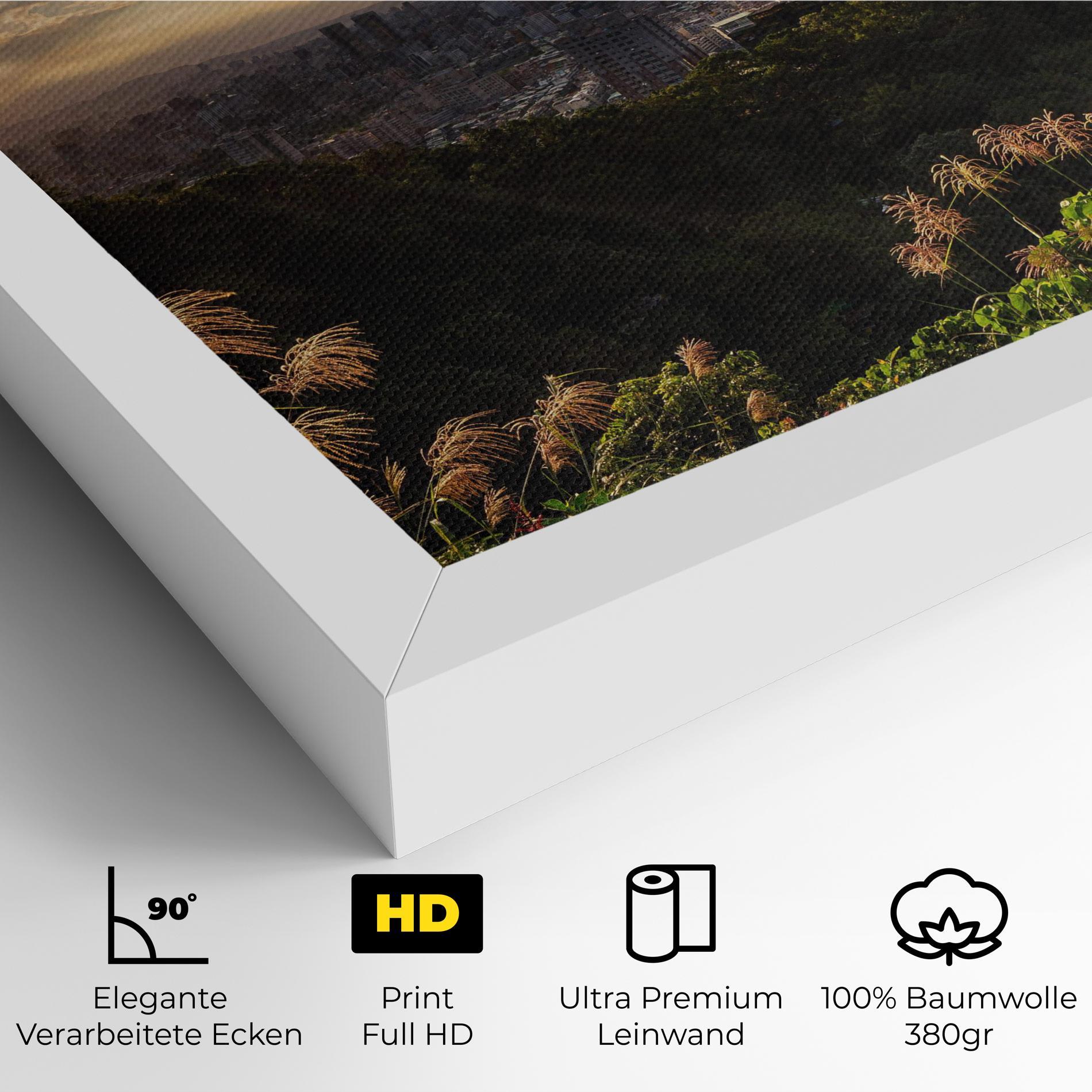 Leinwandbild Big Building Daylight mockup 4