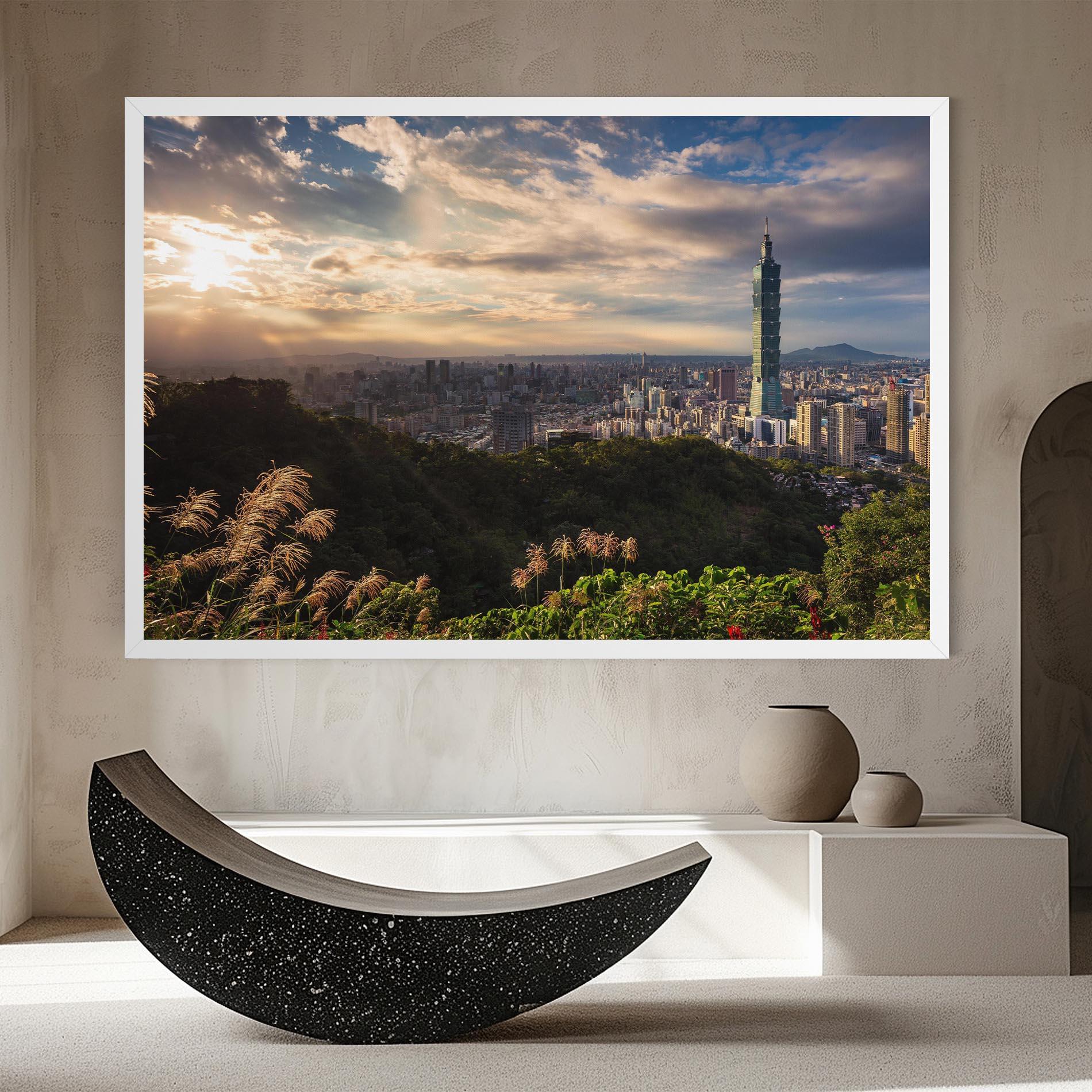 Leinwandbild Big Building Daylight mockup 8