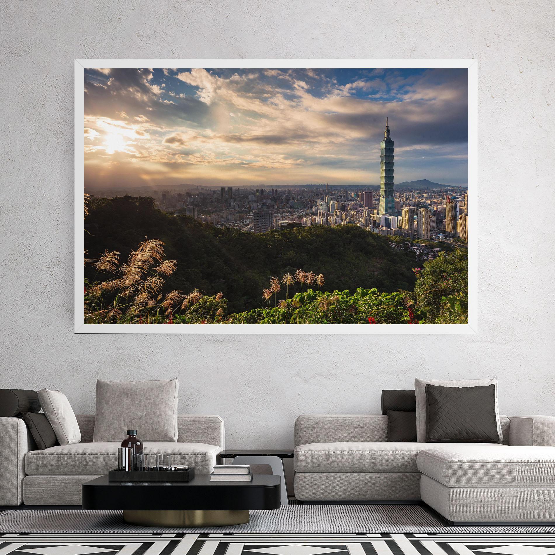 Leinwandbild Big Building Daylight mockup 2