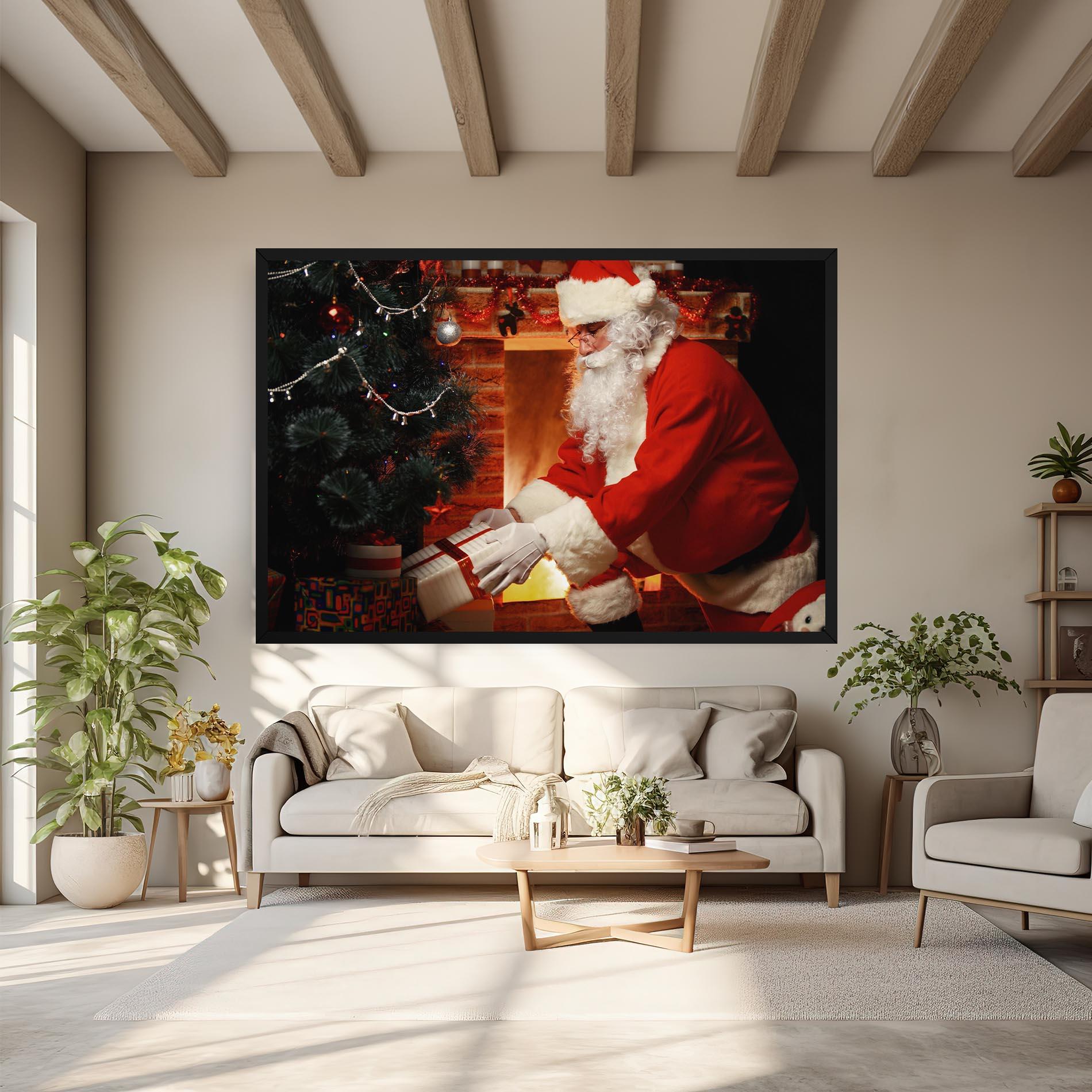 Leinwandbild Santa Brought Gifts mockup 6