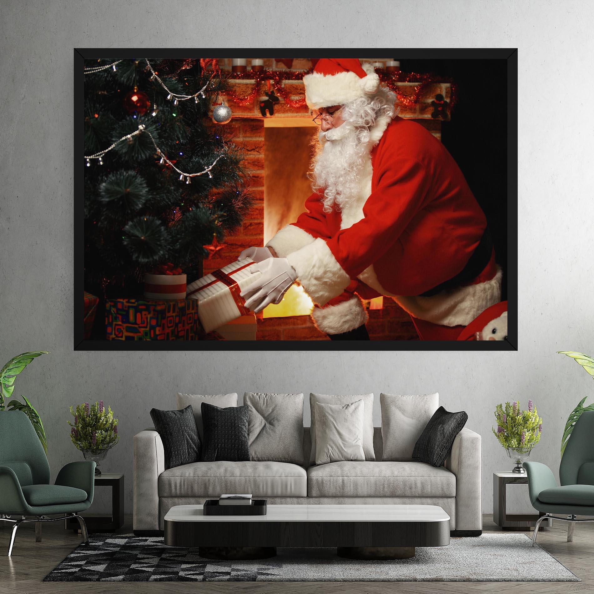 Leinwandbild Santa Brought Gifts mockup 7