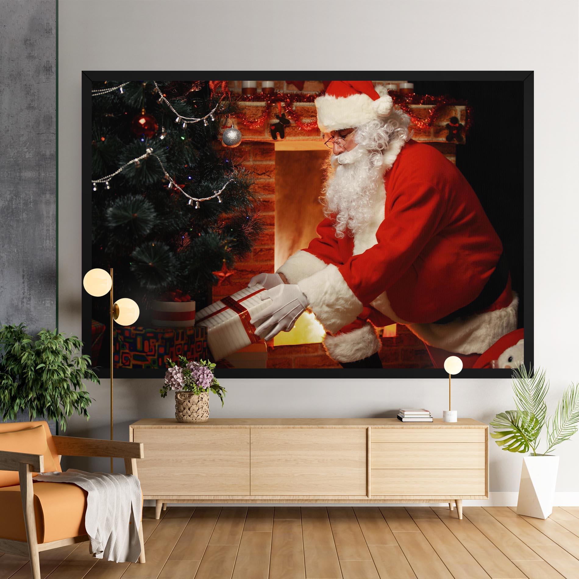 Leinwandbild Santa Brought Gifts mockup 9