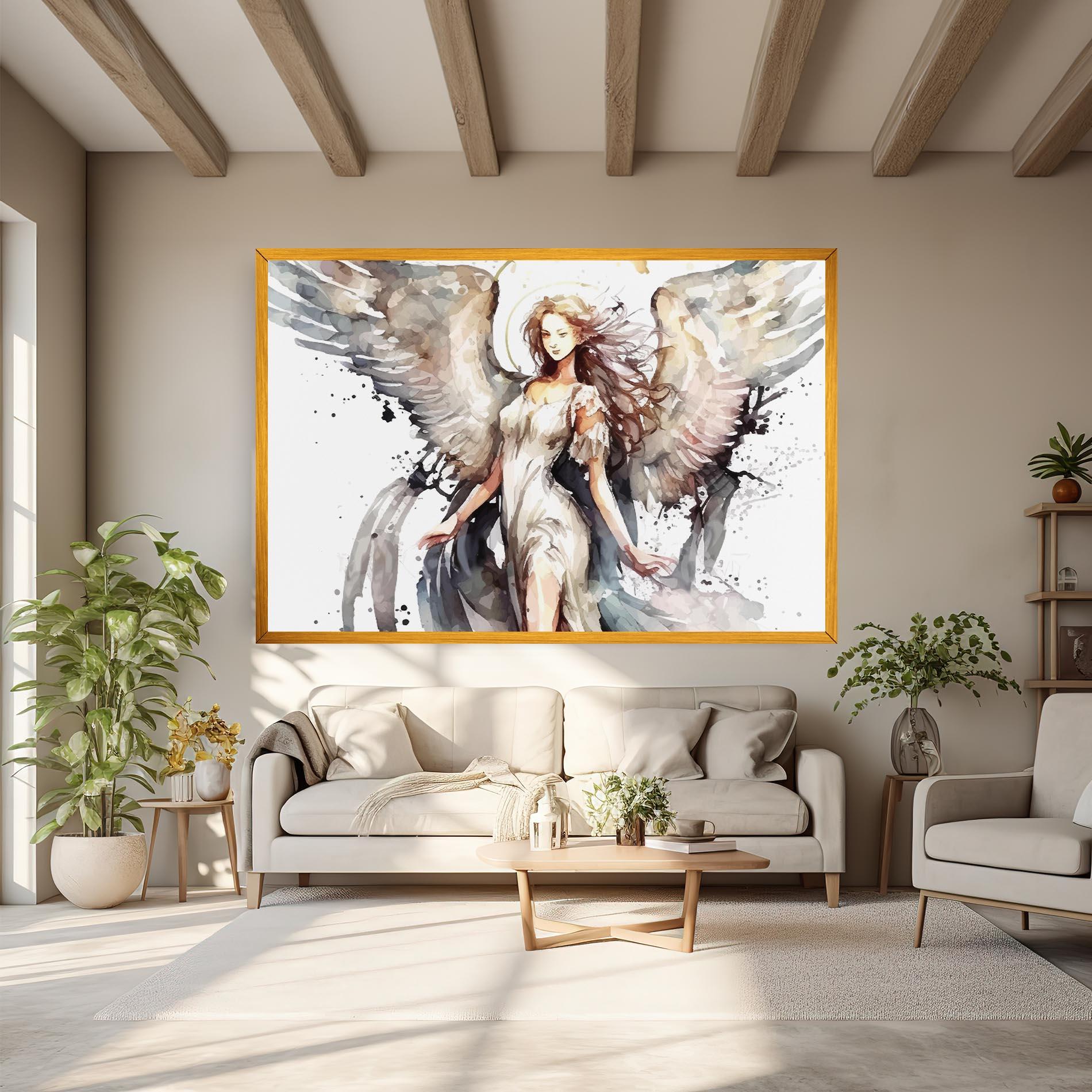 Leinwandbild Angel Lady mockup 6
