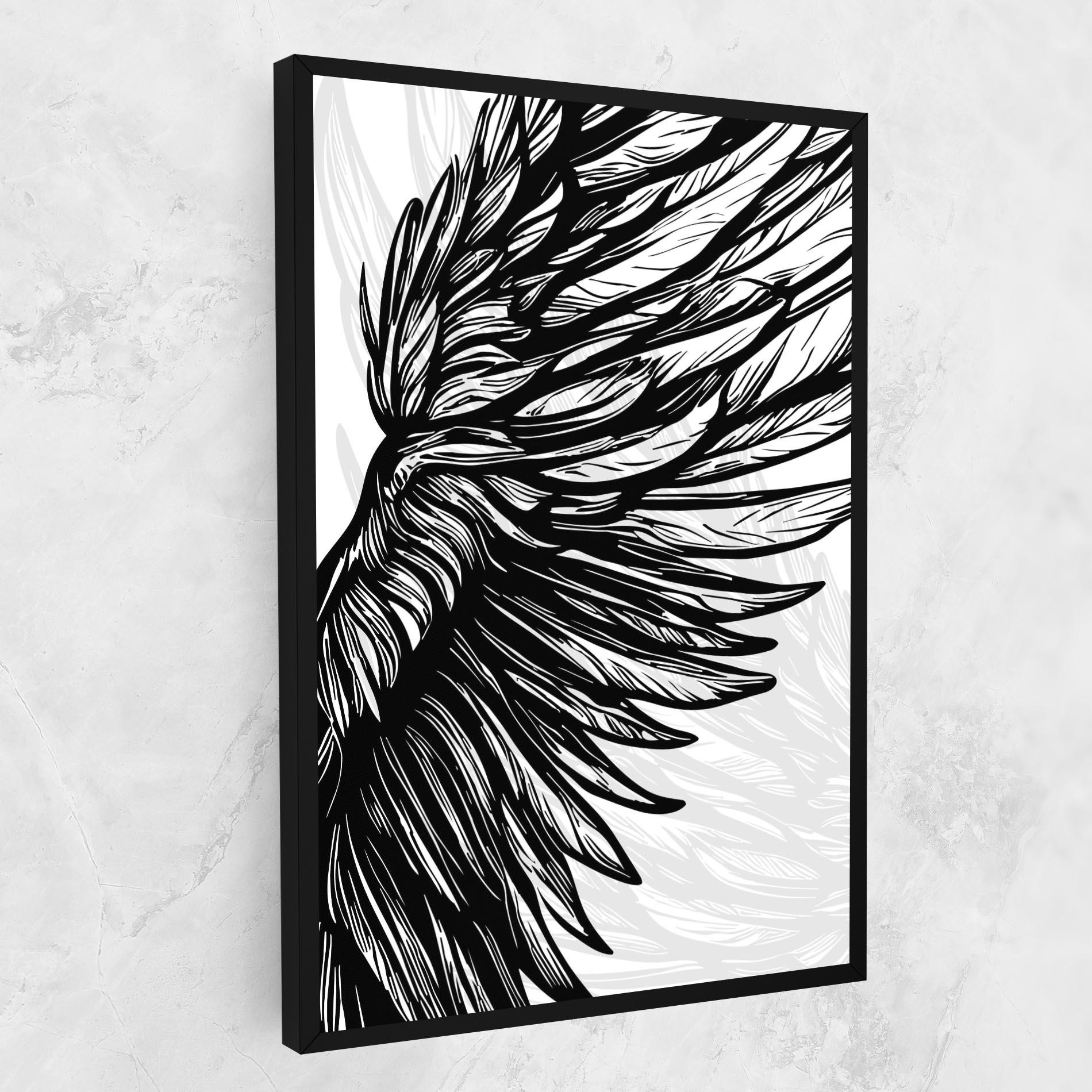 Leinwandbild Wing Line mockup 1