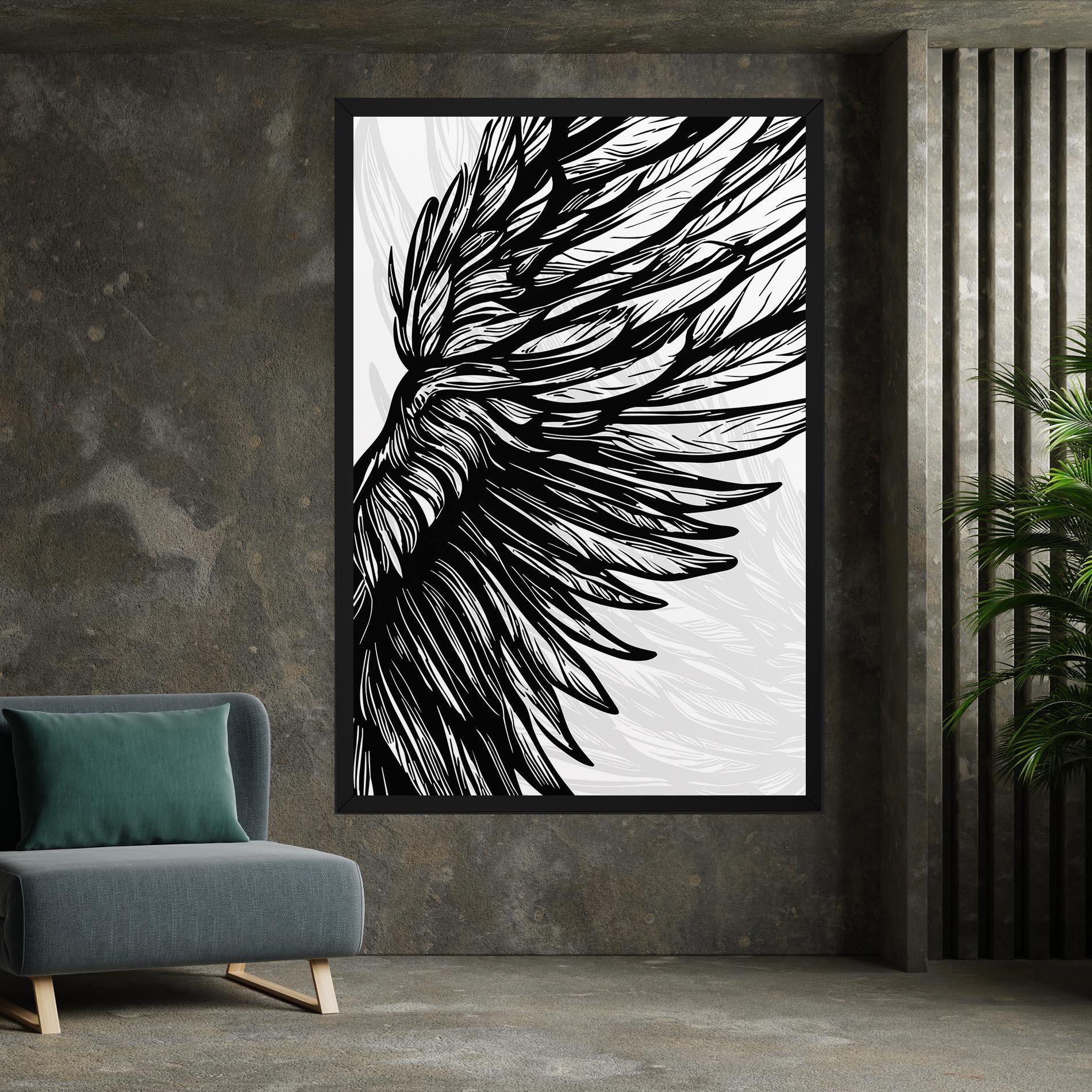 Leinwandbild Wing Line mockup 7