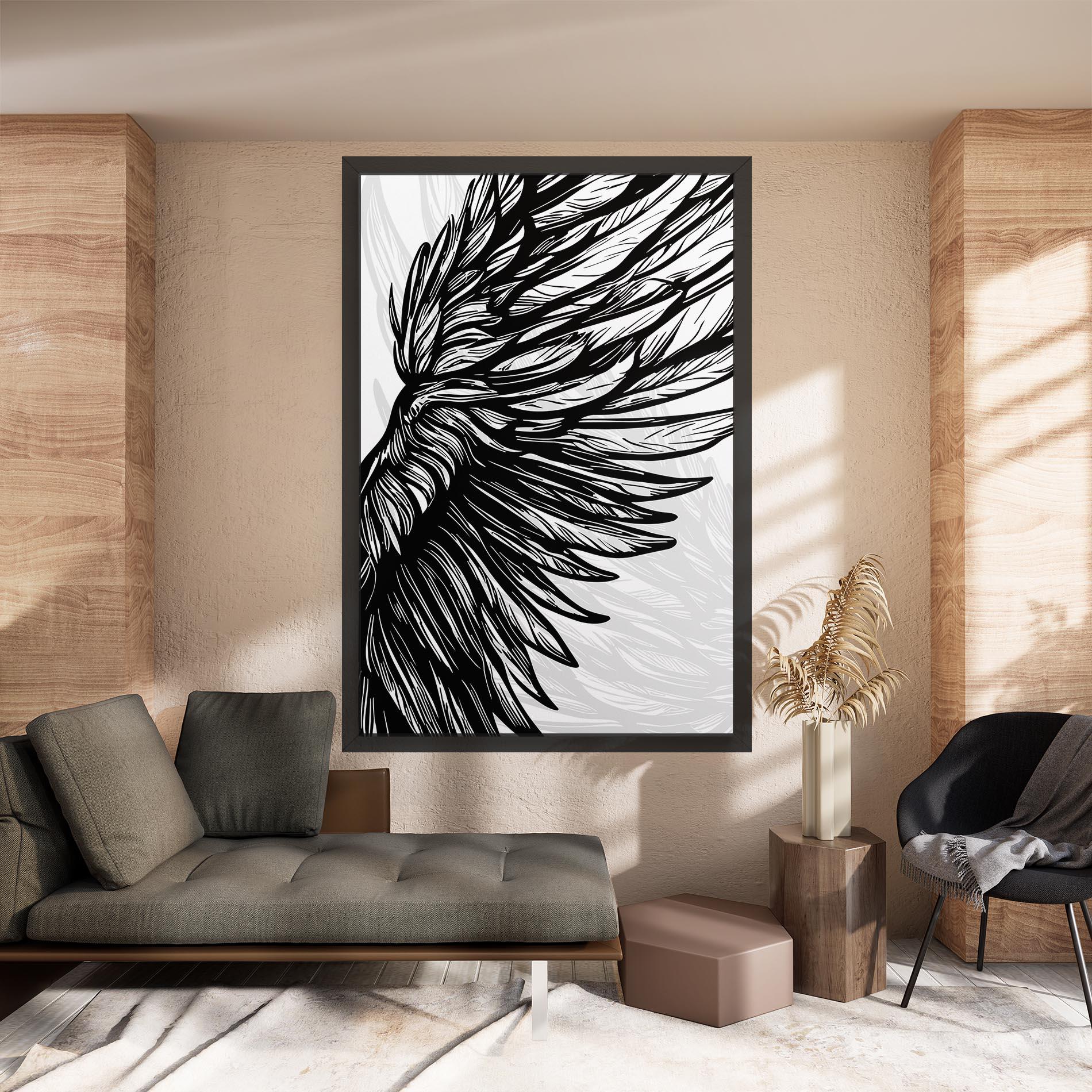 Leinwandbild Wing Line mockup 8