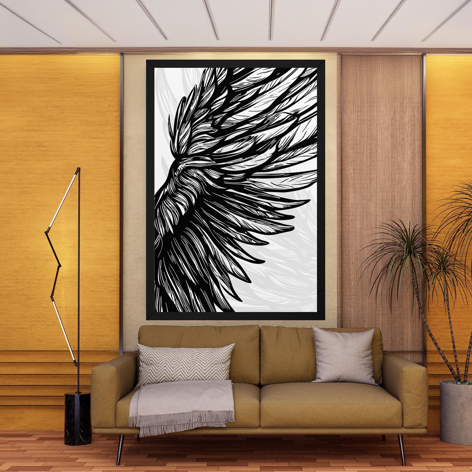 Leinwandbild Wing Line mockup 9