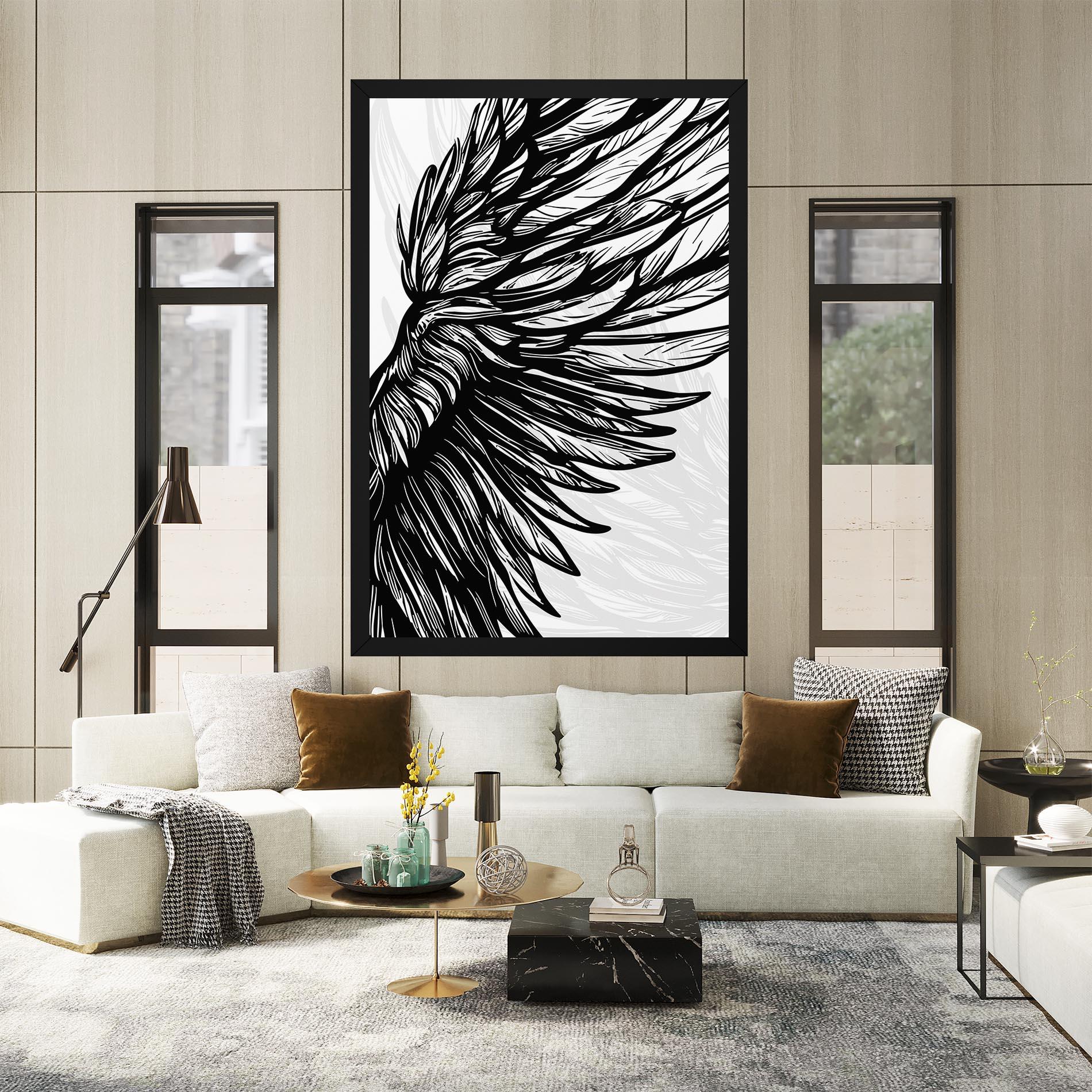 Leinwandbild Wing Line mockup 2