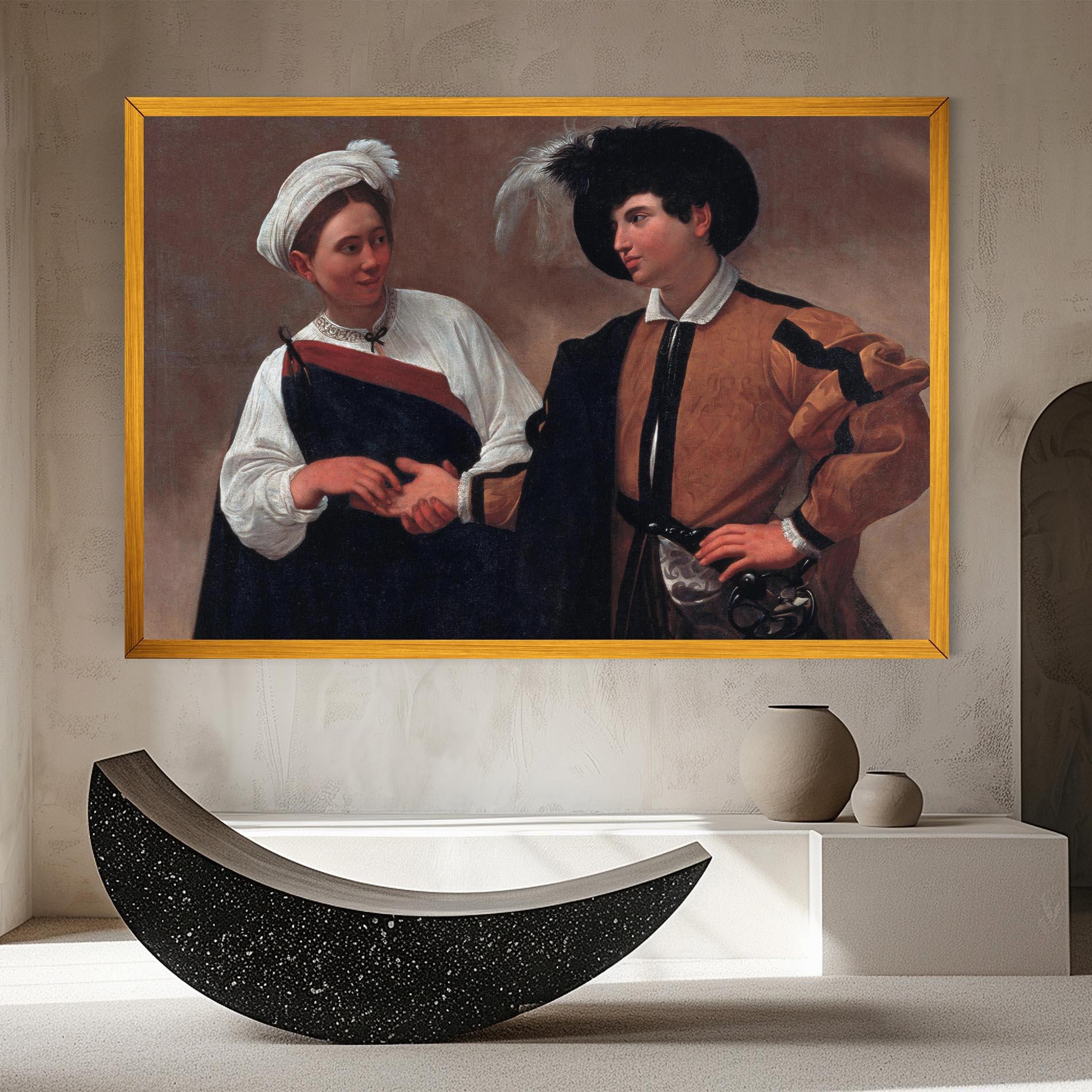 Leinwandbild Caravaggio Good Luck mockup 8