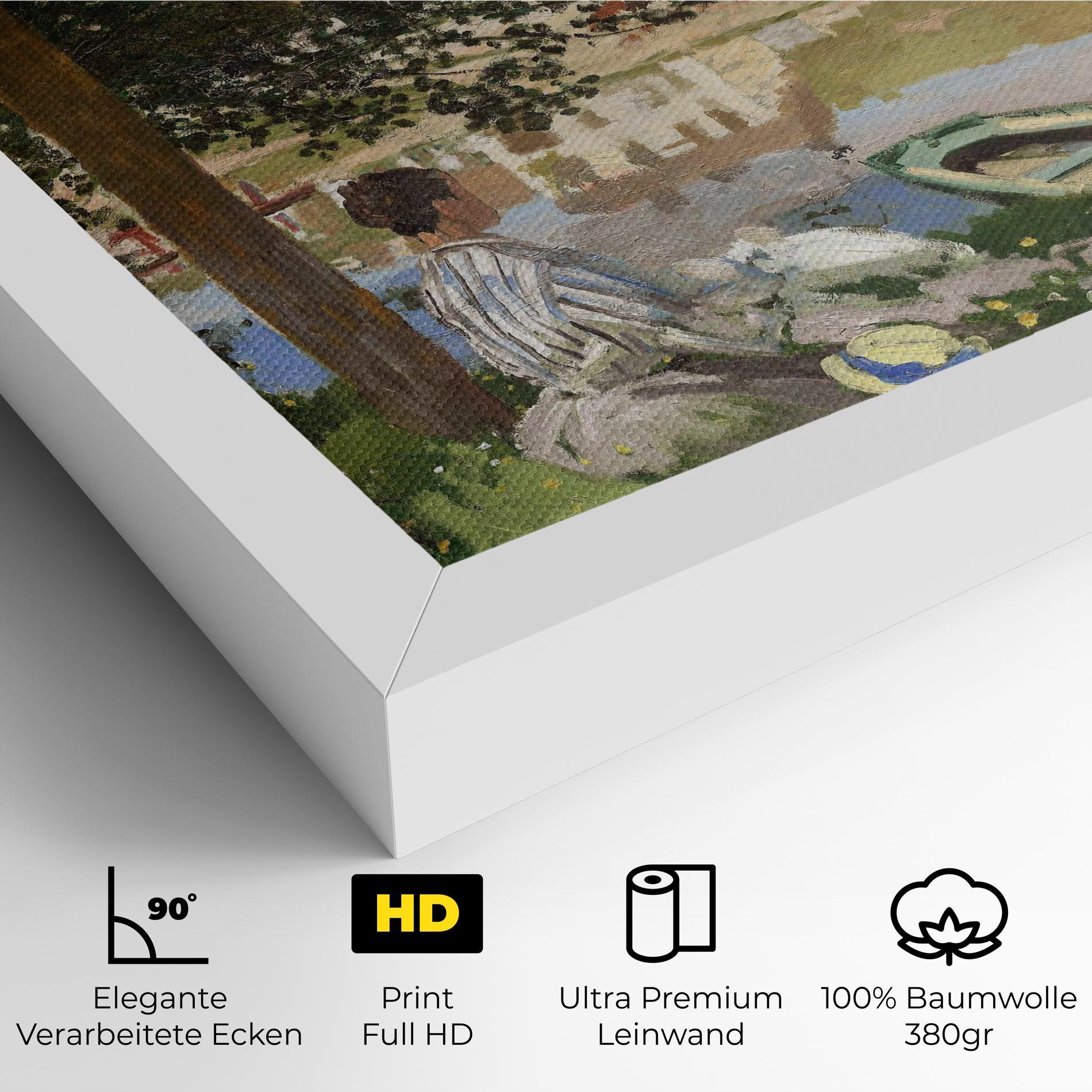 Leinwandbild On The Bank Of The Seine mockup 4