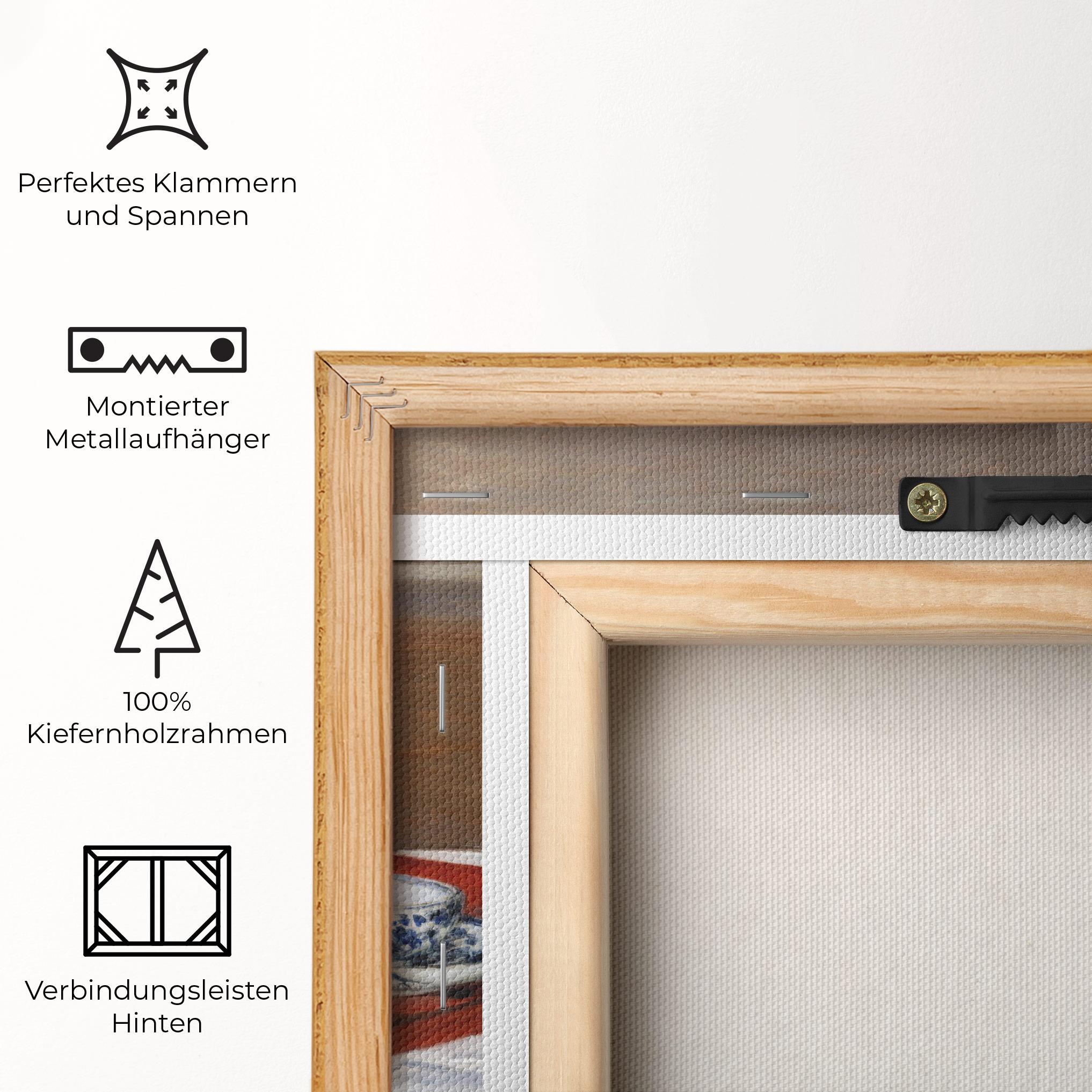 Leinwandbild Tea Service mockup 5