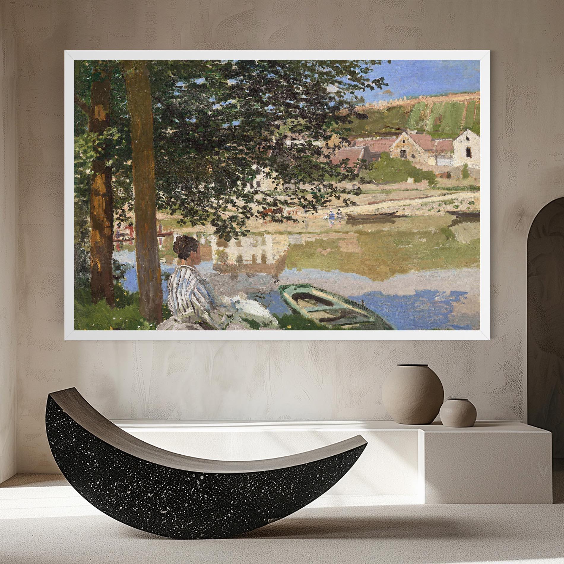 Leinwandbild On The Bank Of The Seine mockup 8