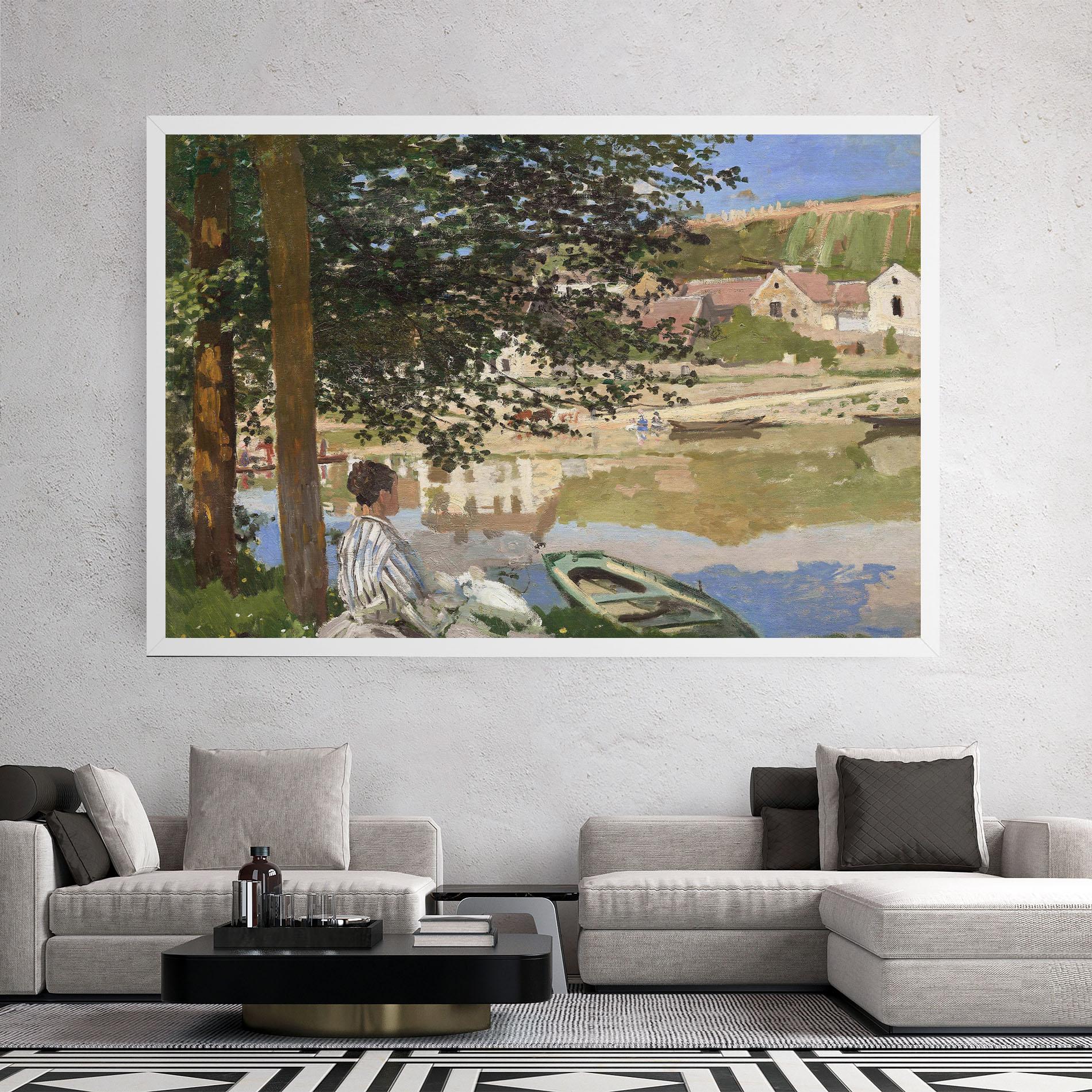 Leinwandbild On The Bank Of The Seine mockup 2