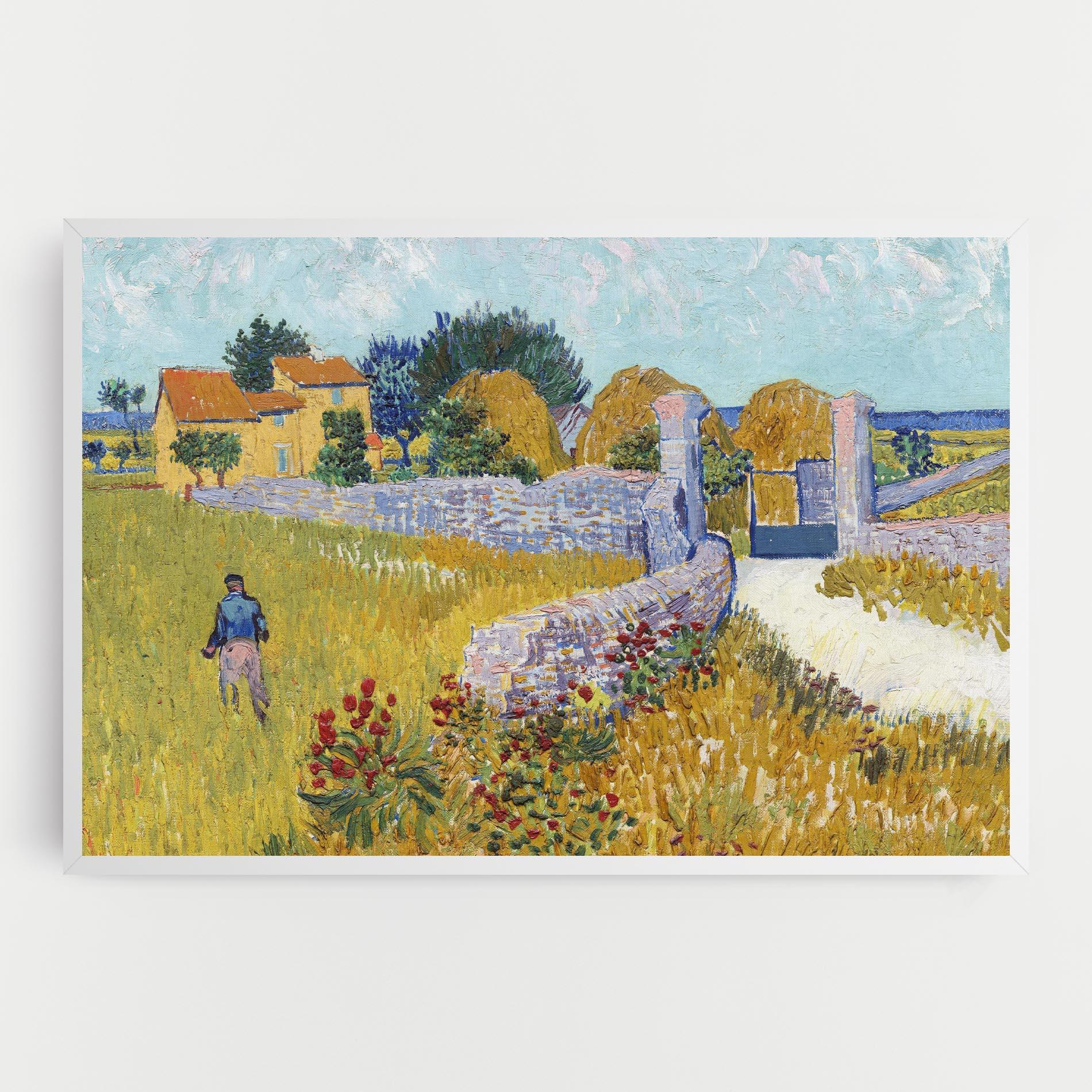 Leinwandbild Farmhouse In Provence mockup 0