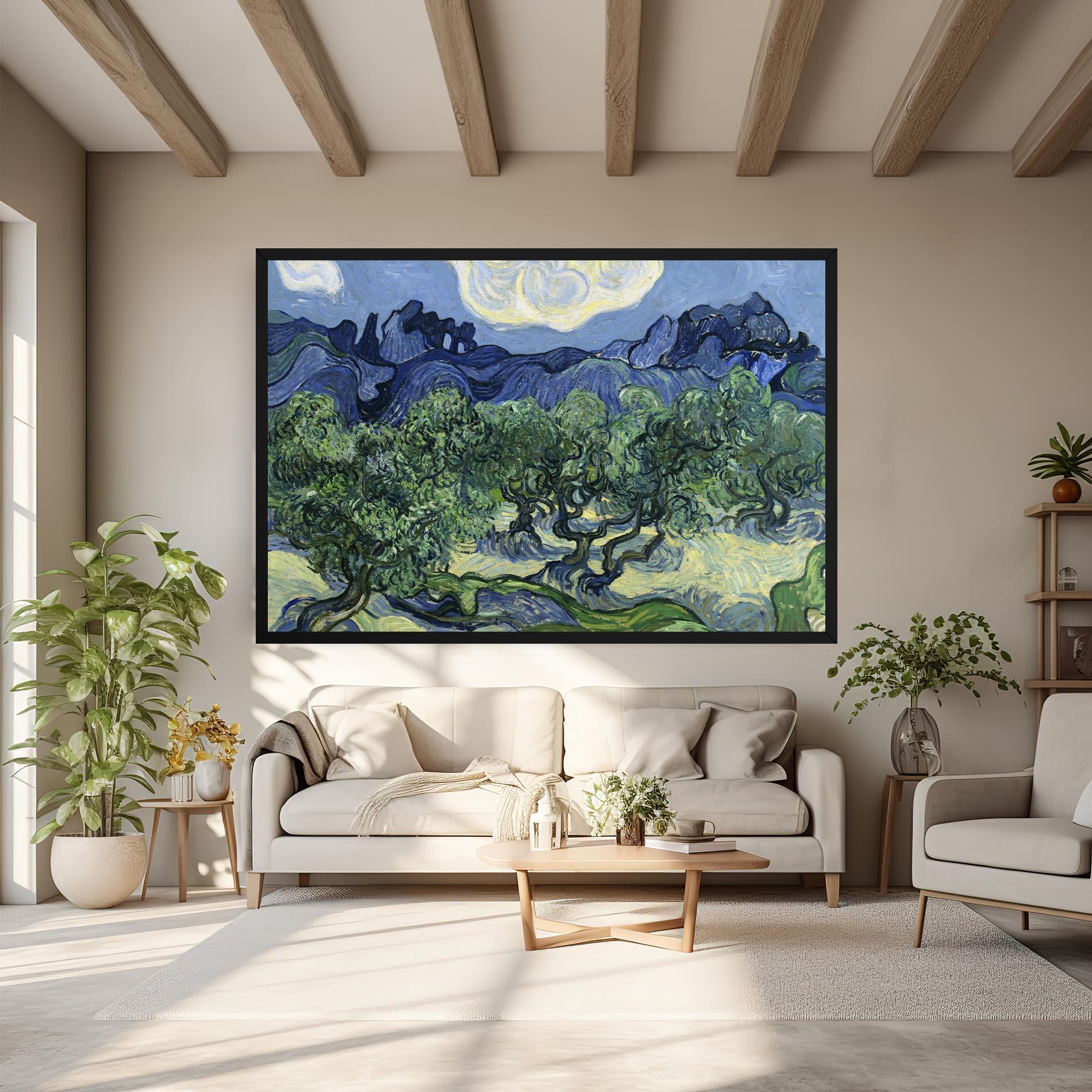 Leinwandbild Olive Trees Alpilles mockup 6