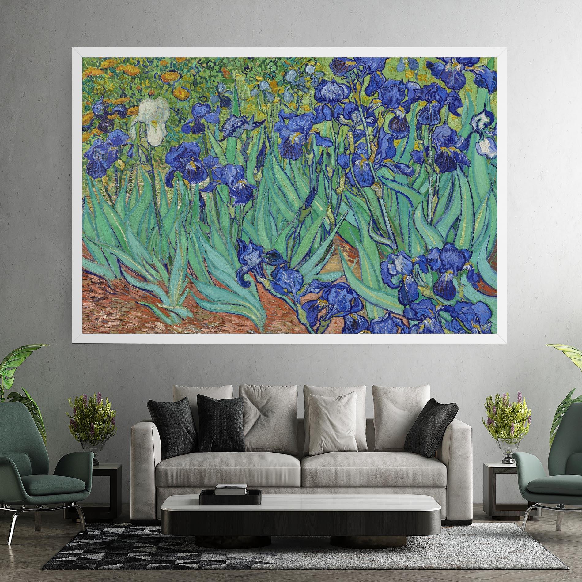 Leinwandbild Irises Van Gogh mockup 7