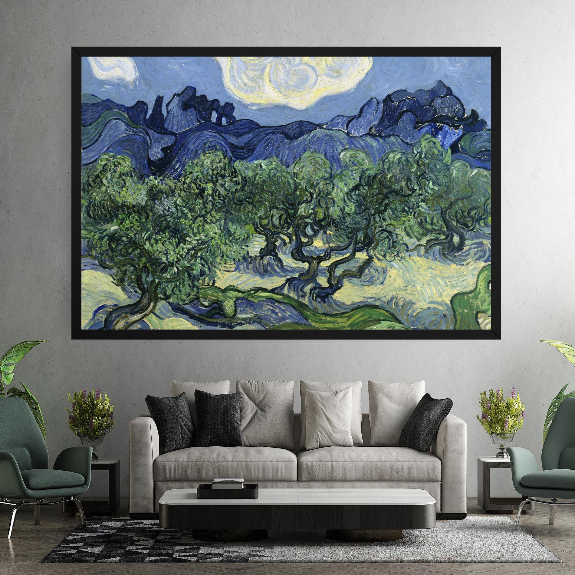 Leinwandbild Olive Trees Alpilles mockup 7