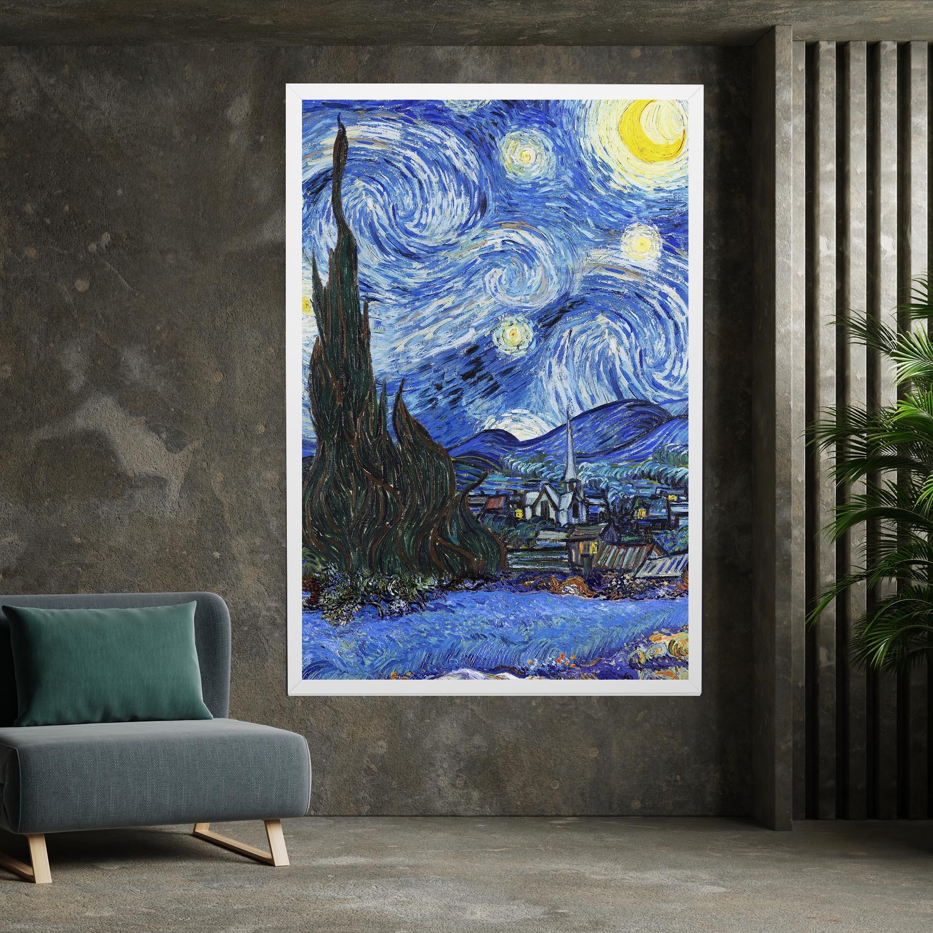 Leinwandbild Starry Night Art mockup 7