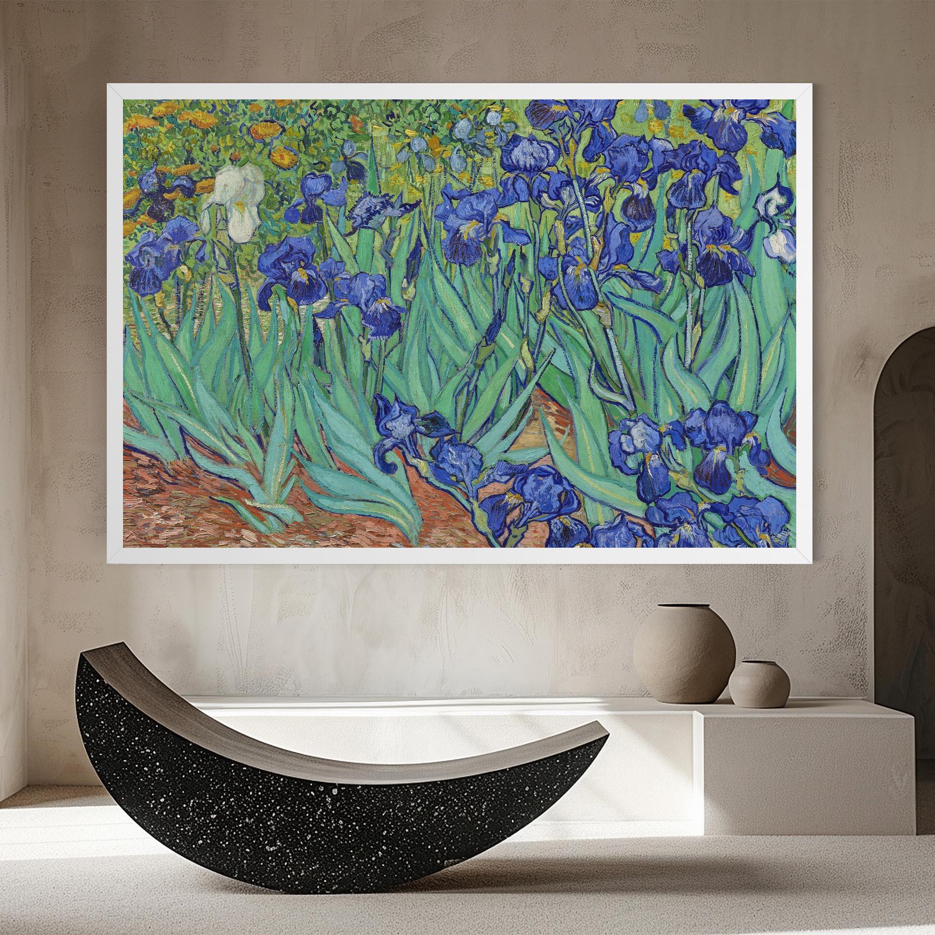 Leinwandbild Irises Van Gogh mockup 8