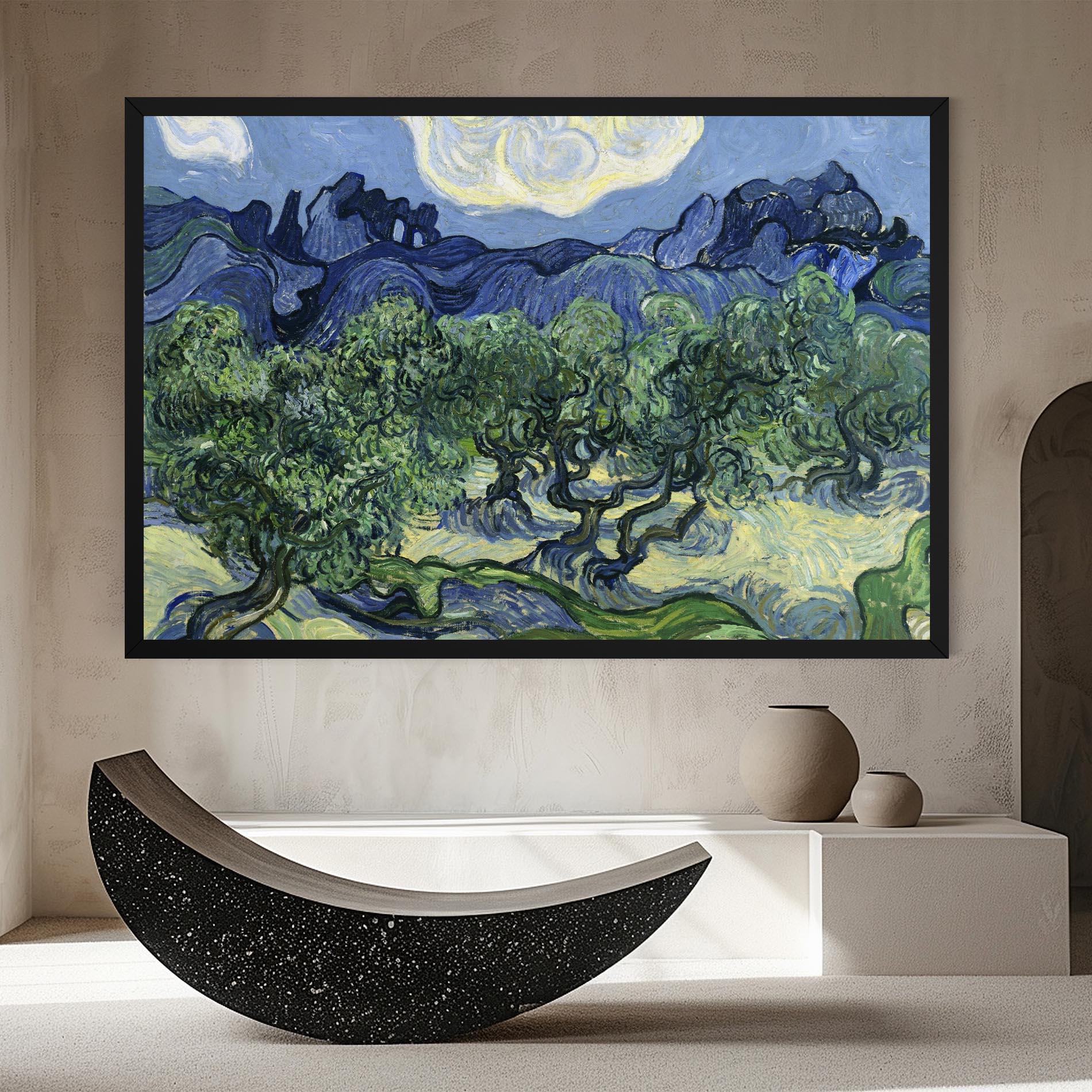 Leinwandbild Olive Trees Alpilles mockup 8