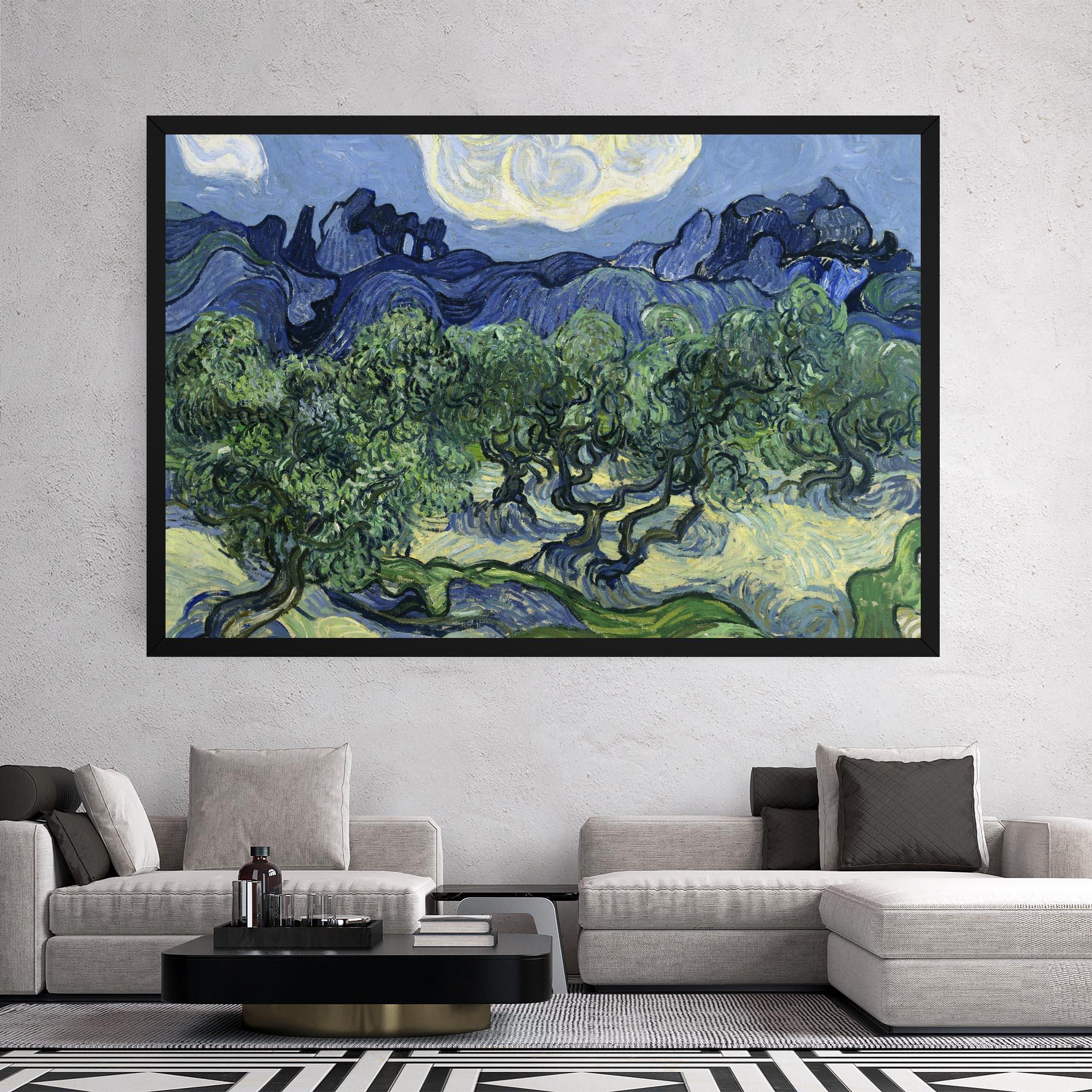 Leinwandbild Olive Trees Alpilles mockup 2