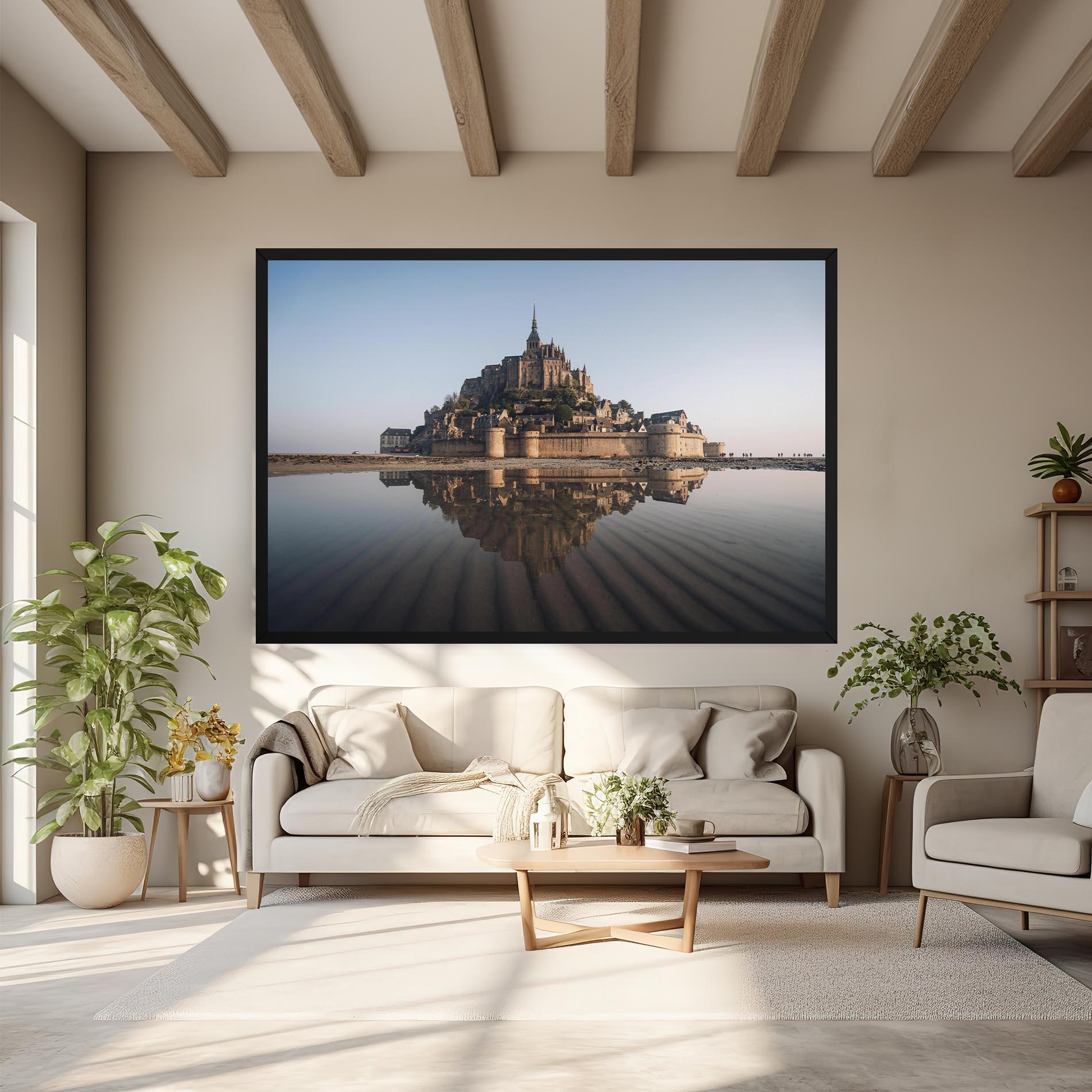 Leinwandbild Castle Reflection mockup 6