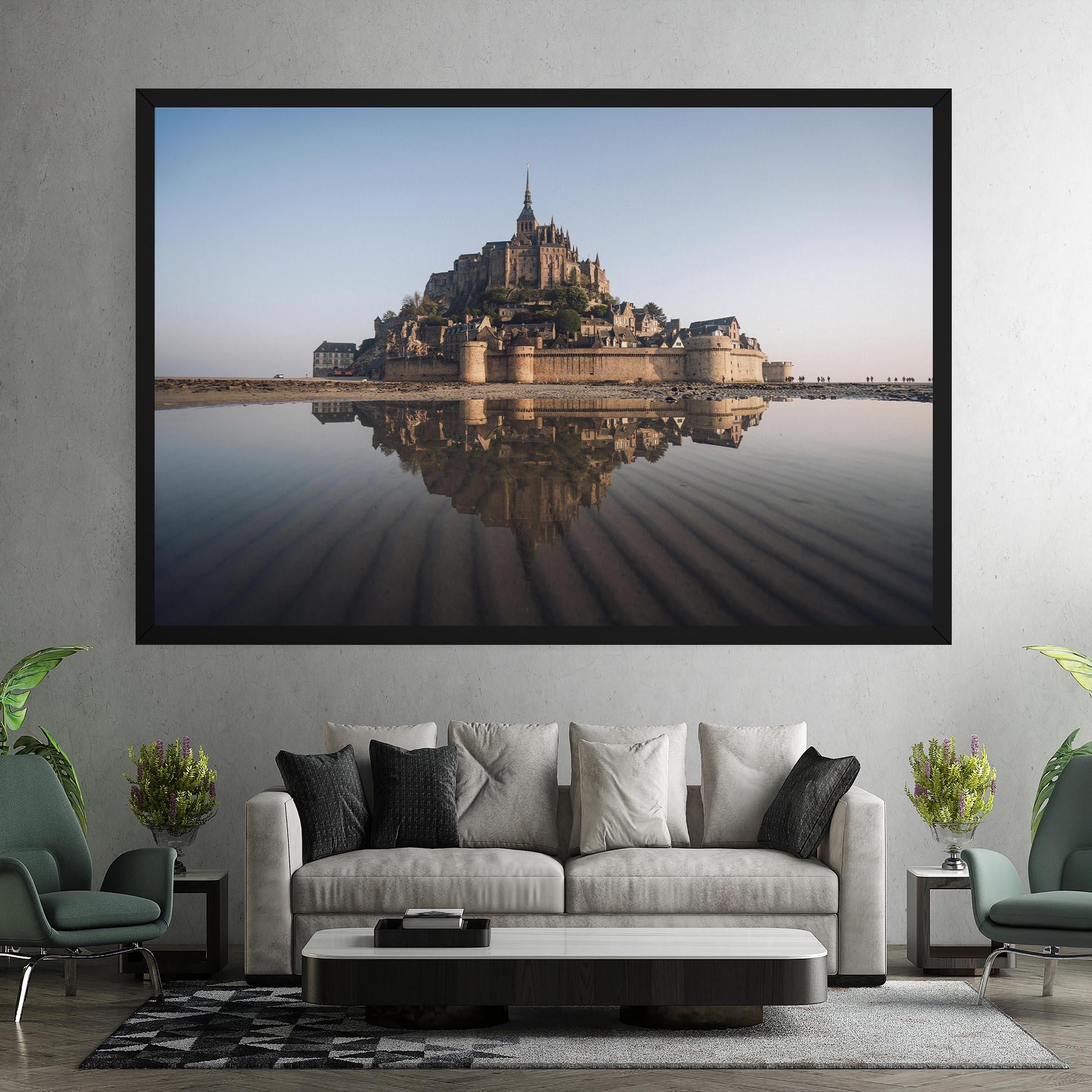 Leinwandbild Castle Reflection mockup 7