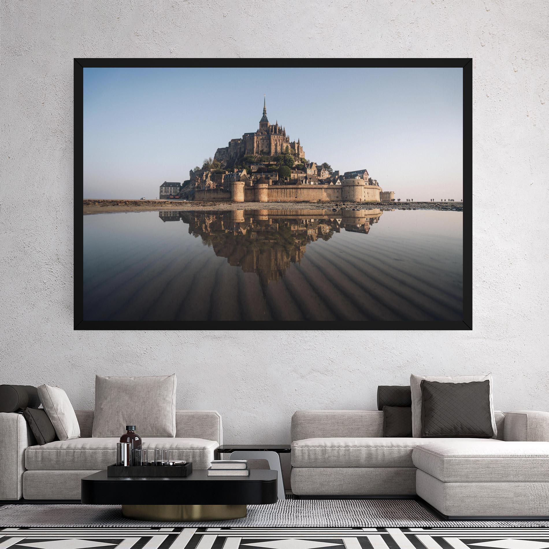 Leinwandbild Castle Reflection mockup 2