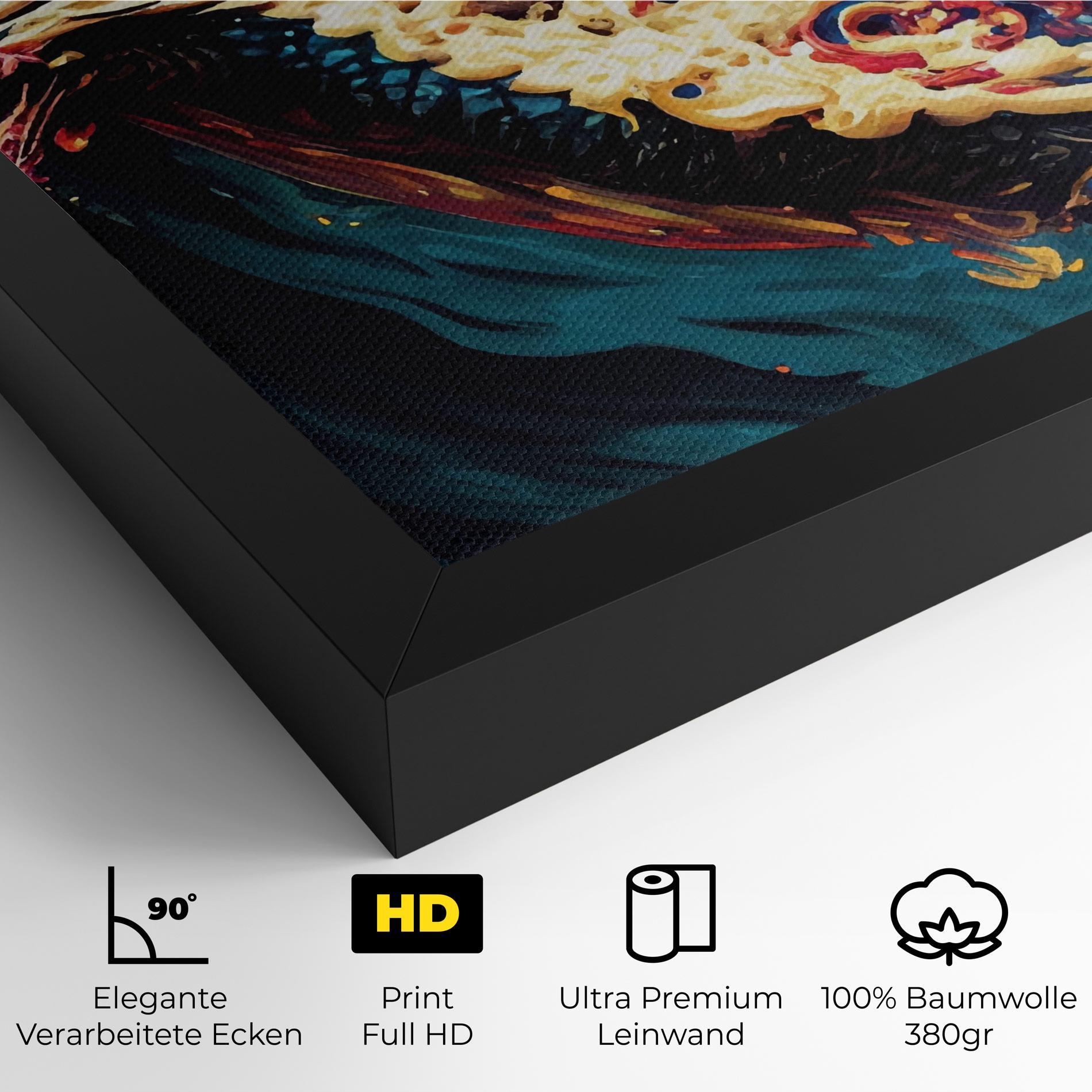 Leinwandbild Flying Acrylic Dragon mockup 4