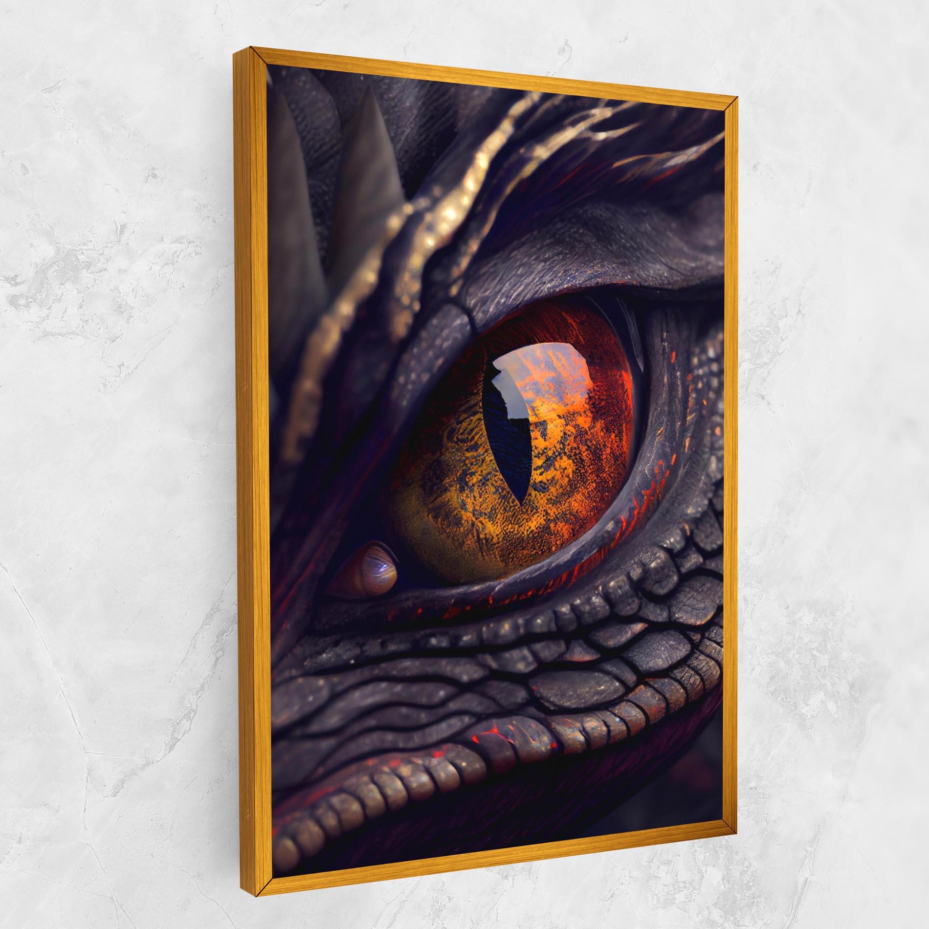 Leinwandbild Close Up Red Eye Dragon mockup 1