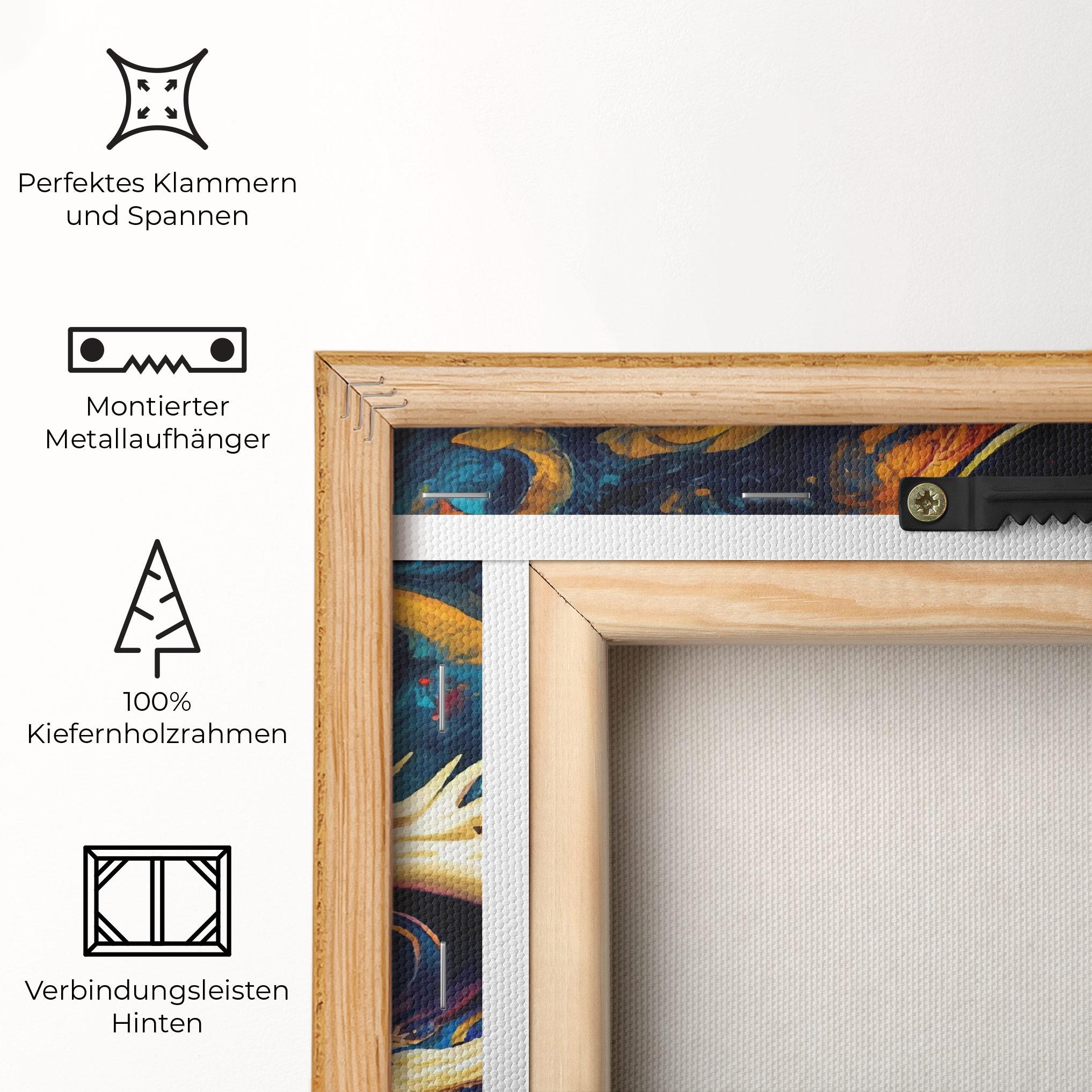 Leinwandbild Flying Acrylic Dragon mockup 5