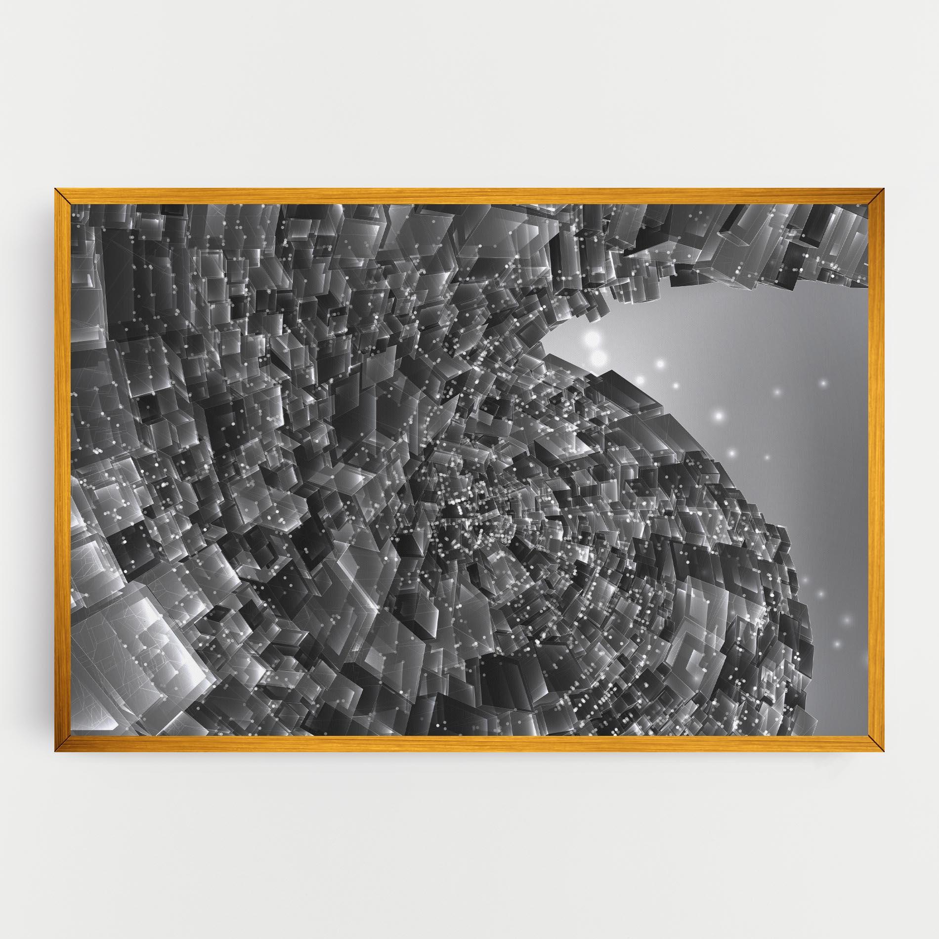 Leinwandbild Grey Shape View mockup 0