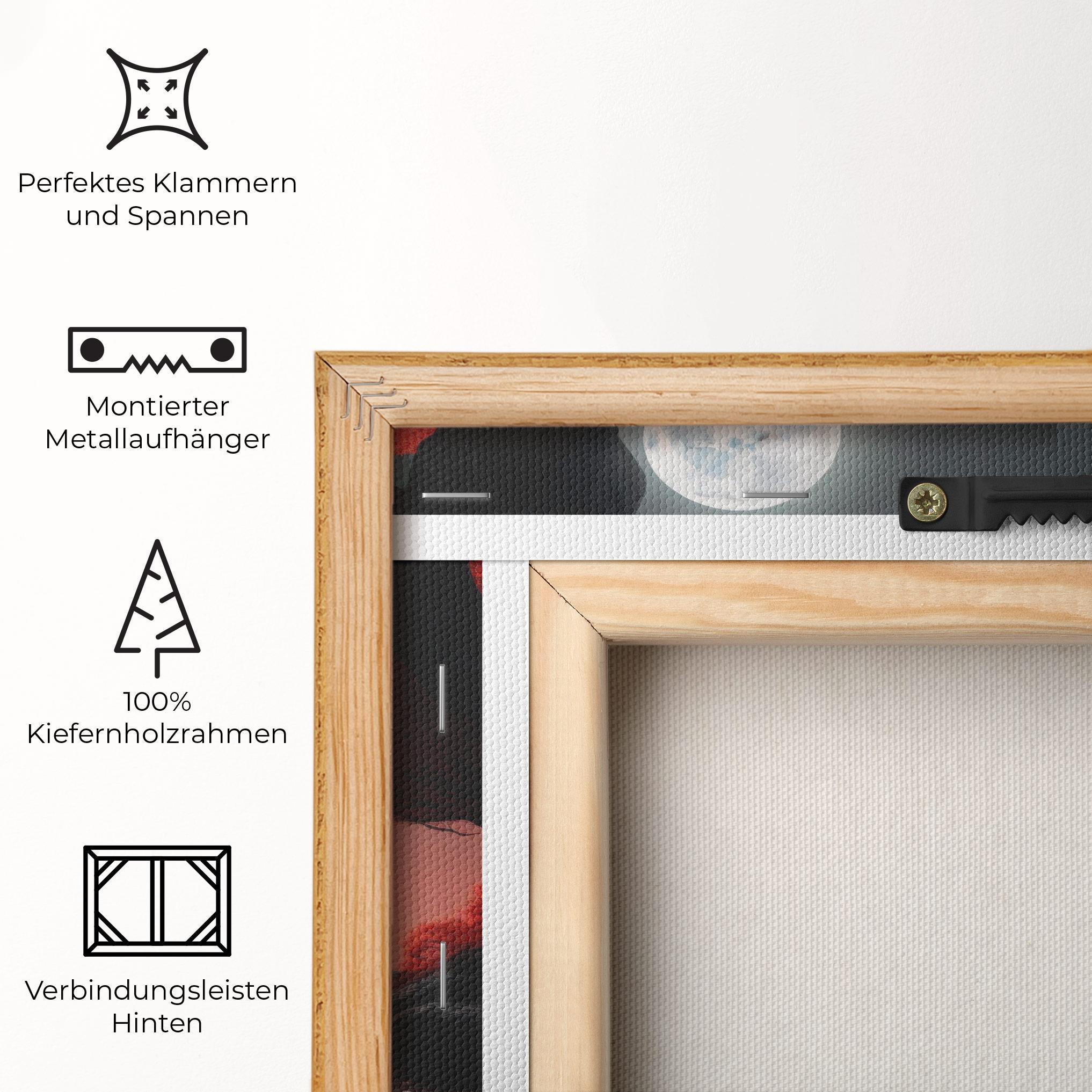 Leinwandbild Red Alien Trees mockup 5