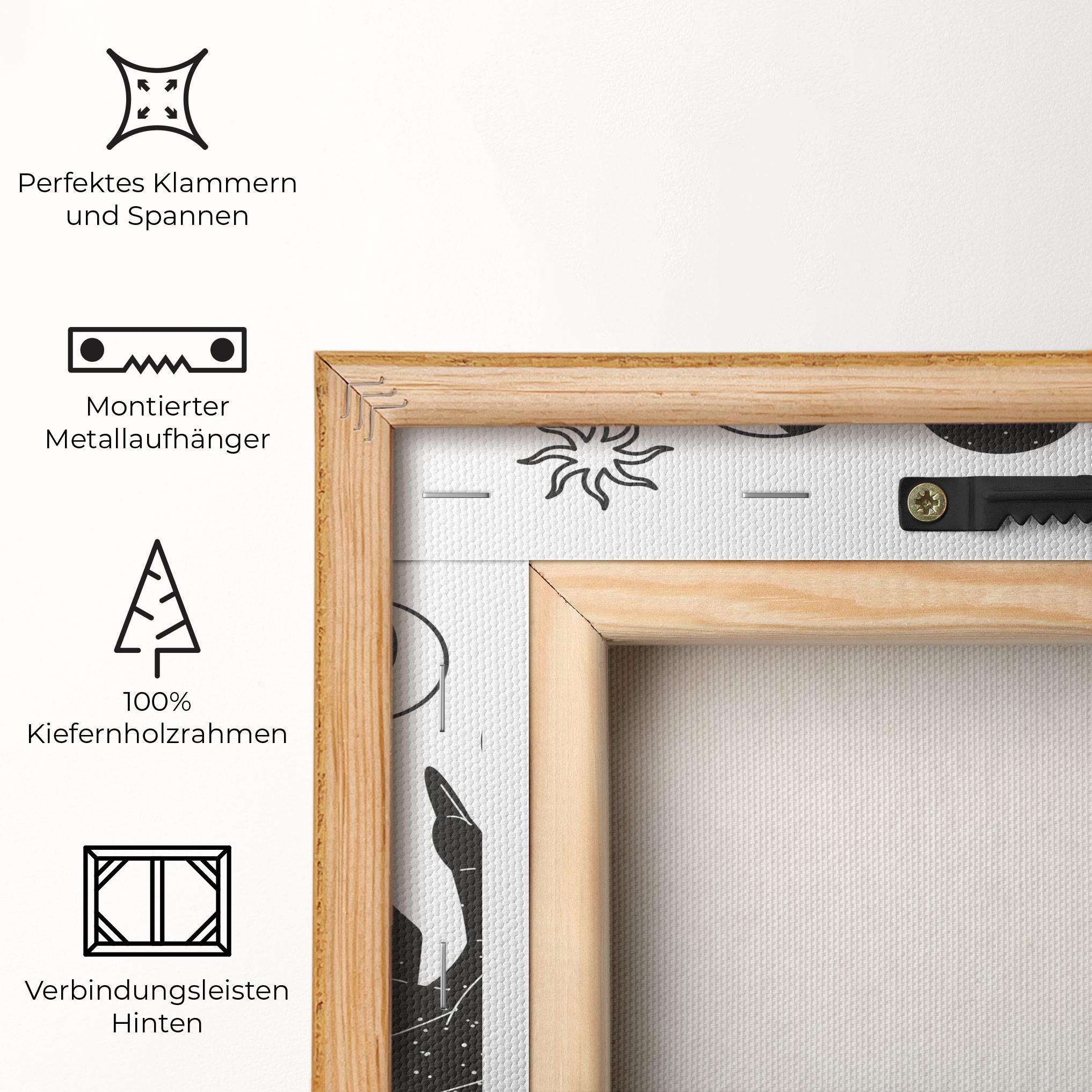 Leinwandbild Magic Moon Hands mockup 5