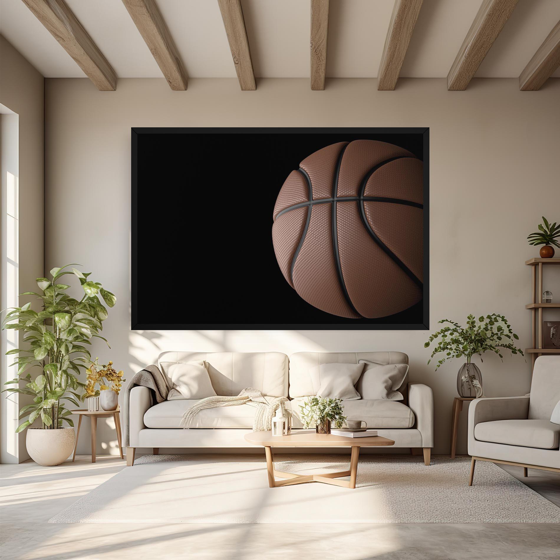 Leinwandbild 3d Basketball Ball mockup 6
